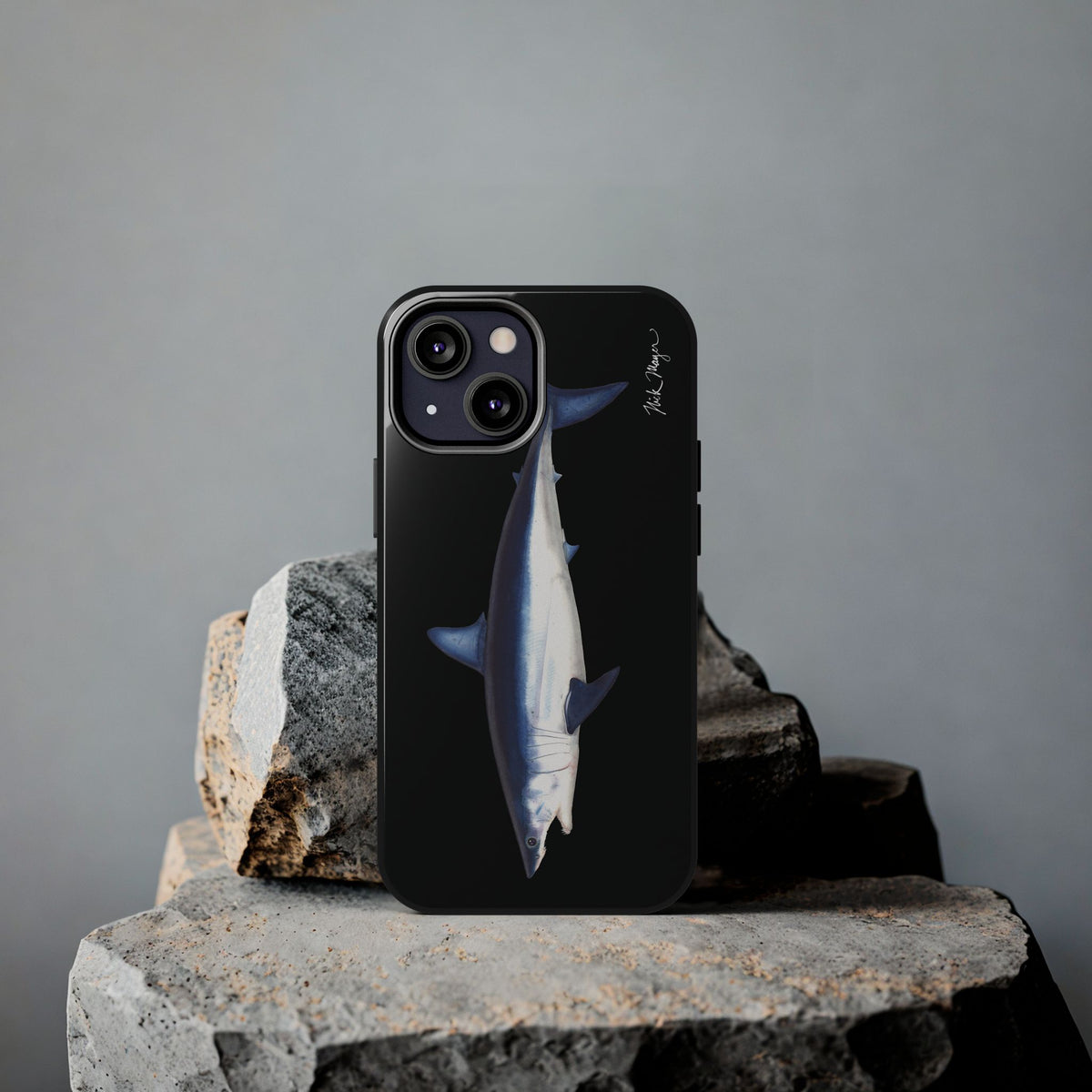 Mako Shark Black iPhone Case Printify