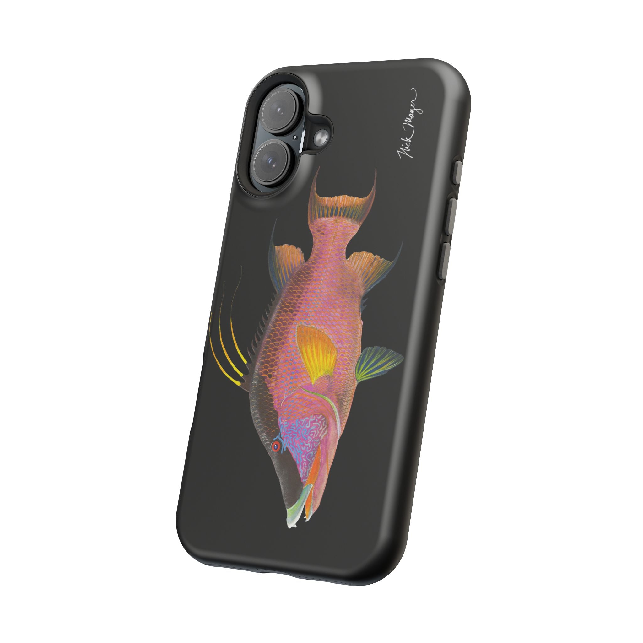Hogfish MagSafe Black iPhone Case Printify