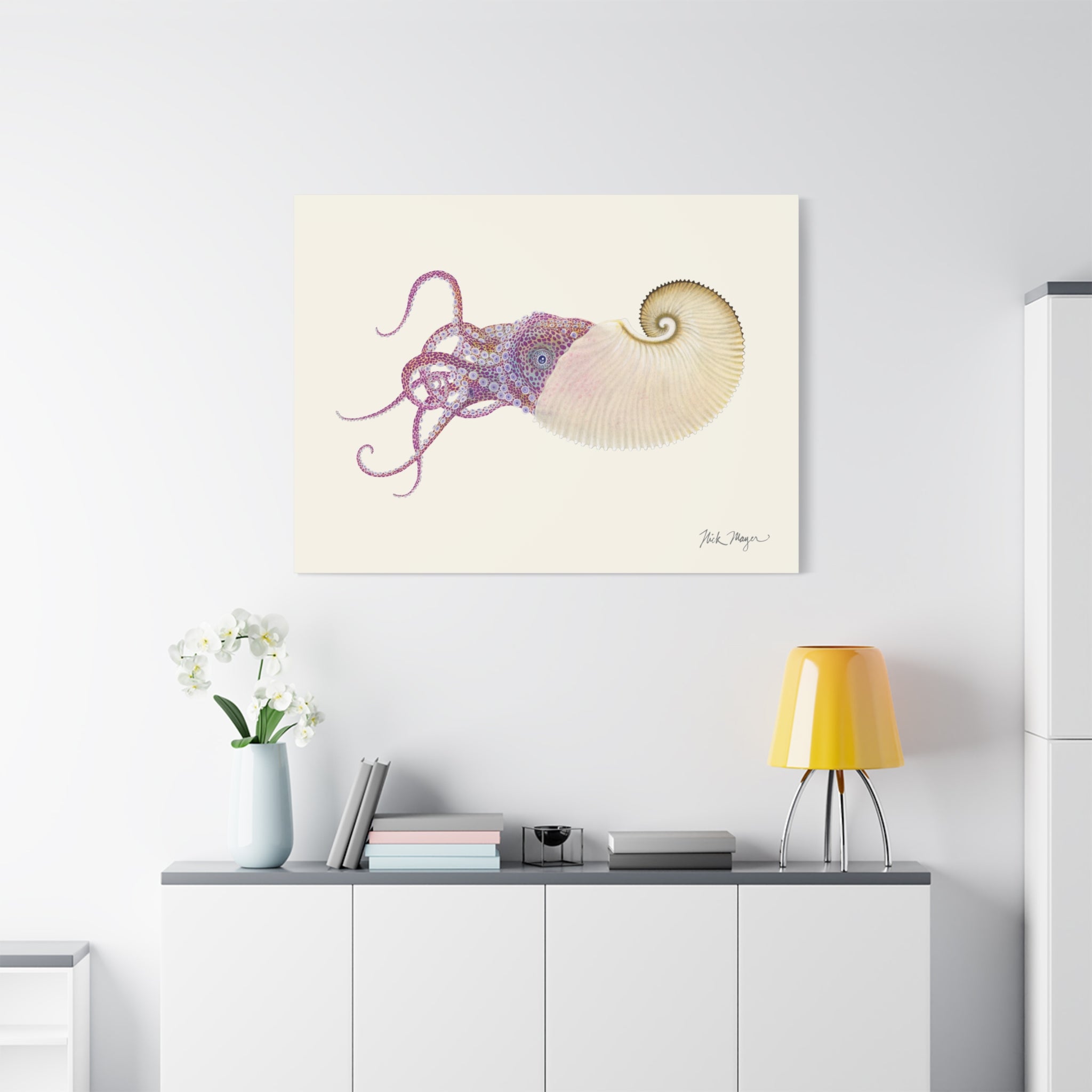 Paper Nautilus Canvas Print