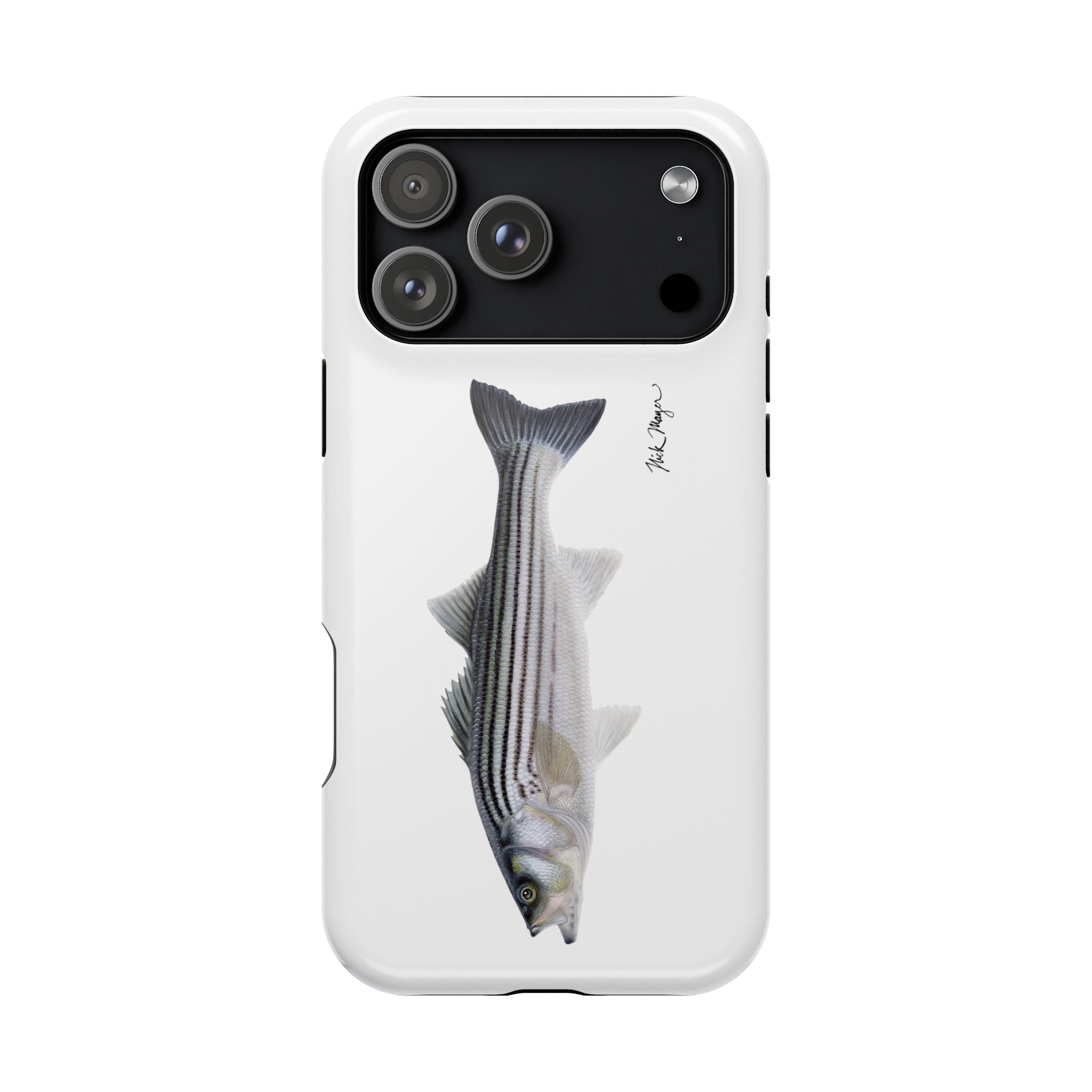 Schoolie Striper MagSafe White iPhone Case