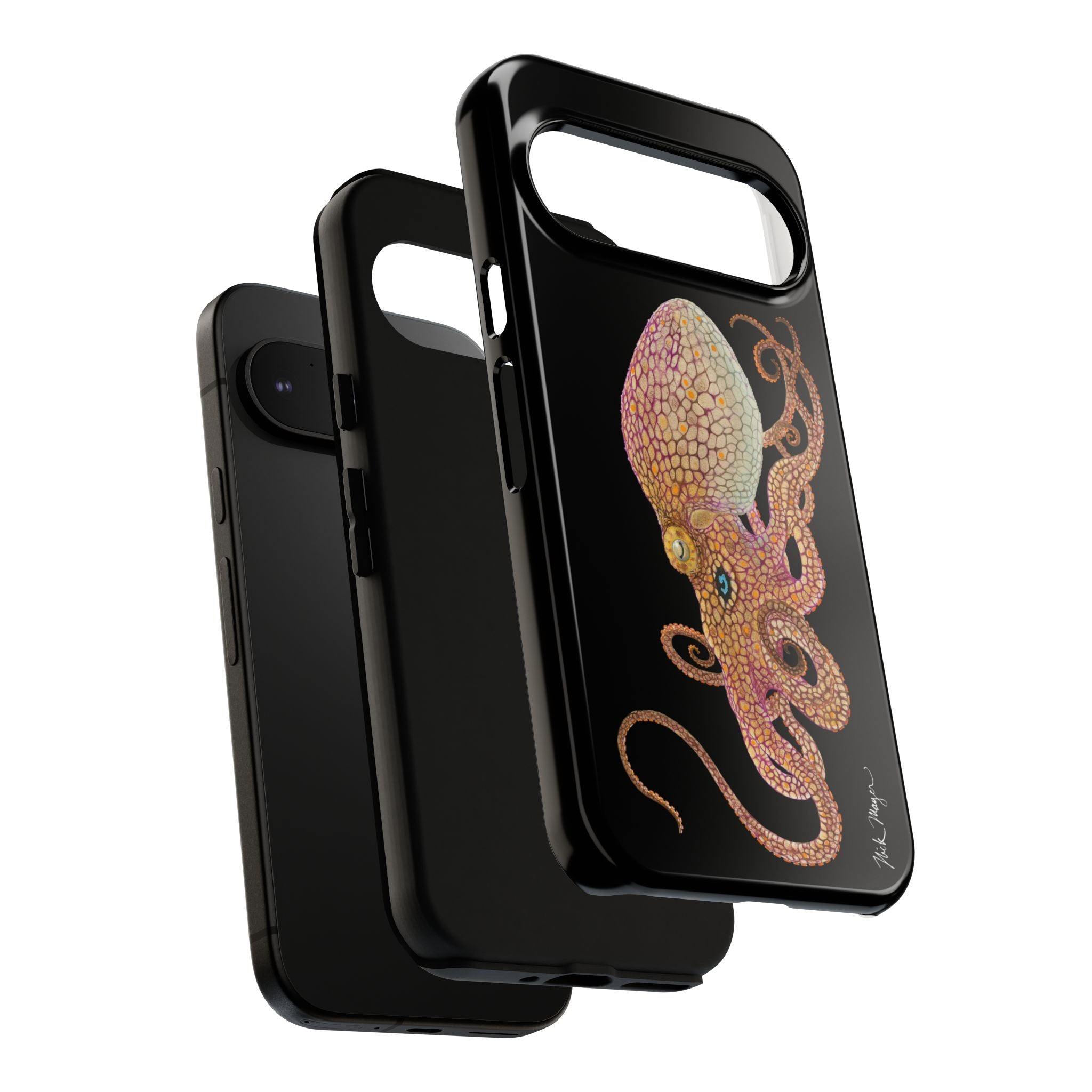 Two Spot Octopus Black Phone Case (Samsung)