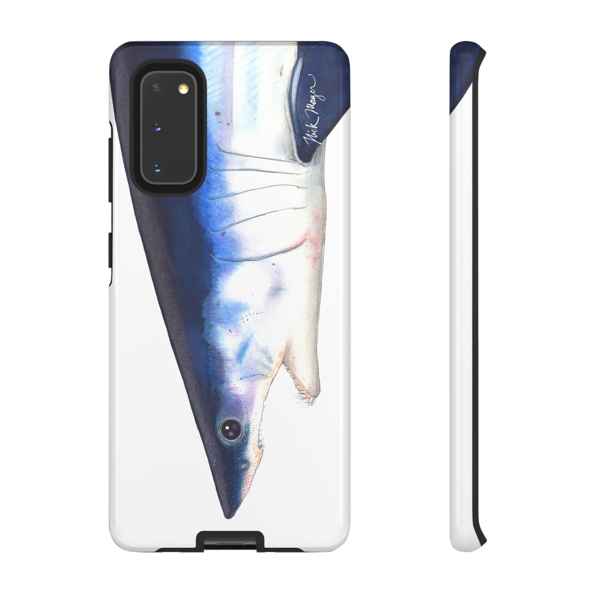 Mako Shark Face White Phone Case (Samsung) Printify
