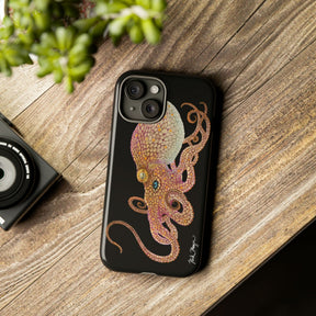 Two Spot Octopus Black iPhone 15 Case