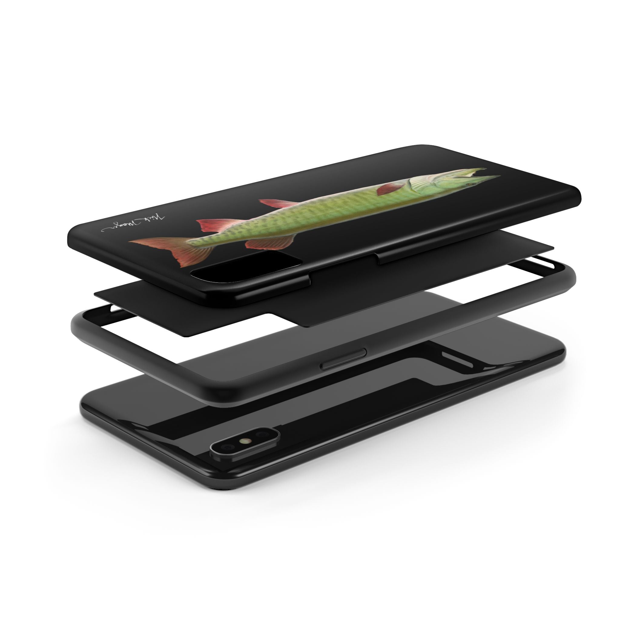 Trophy Muskie Black Phone Case (iPhone)