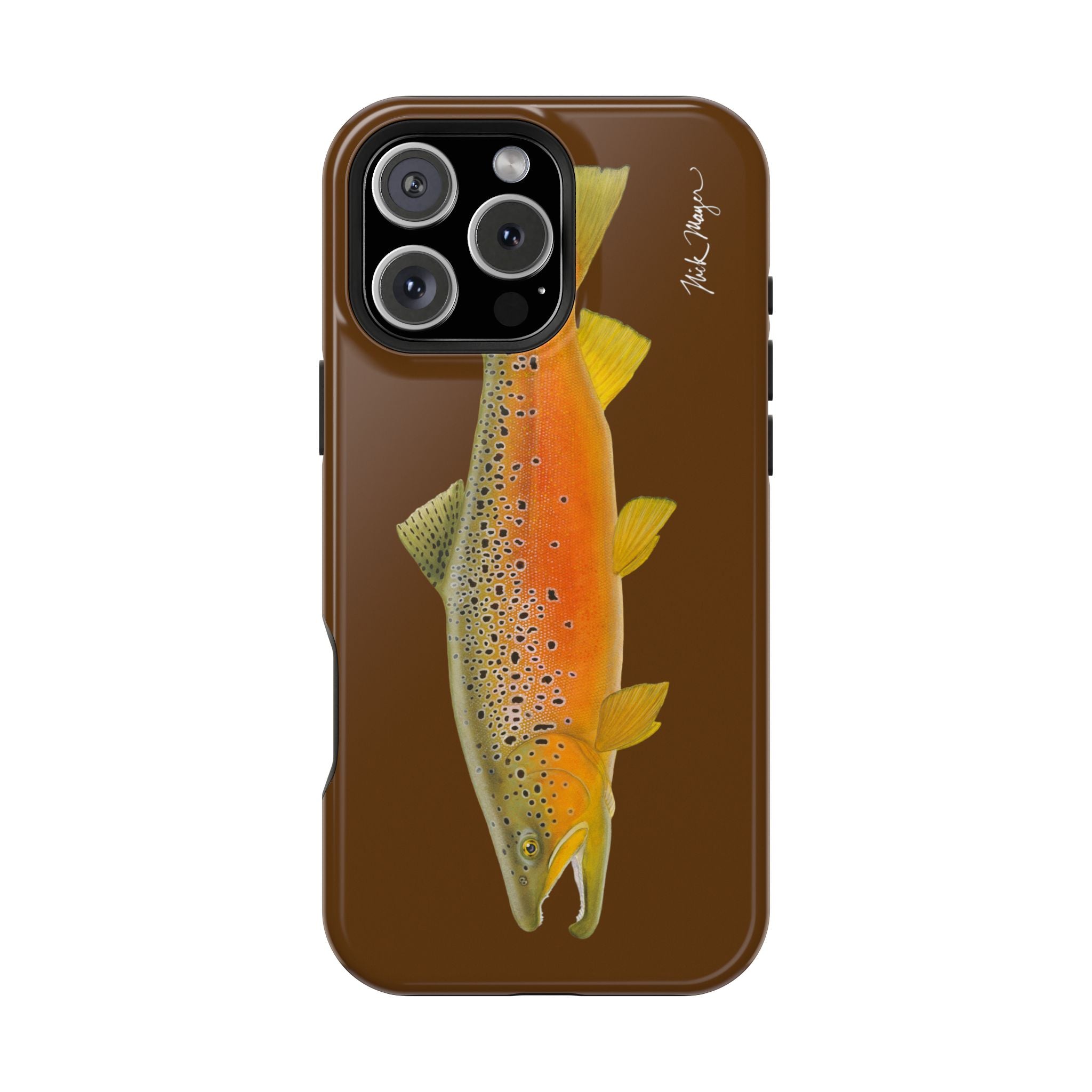 Brown Trout 2 Brown MagSafe iPhone Case, Limited Run