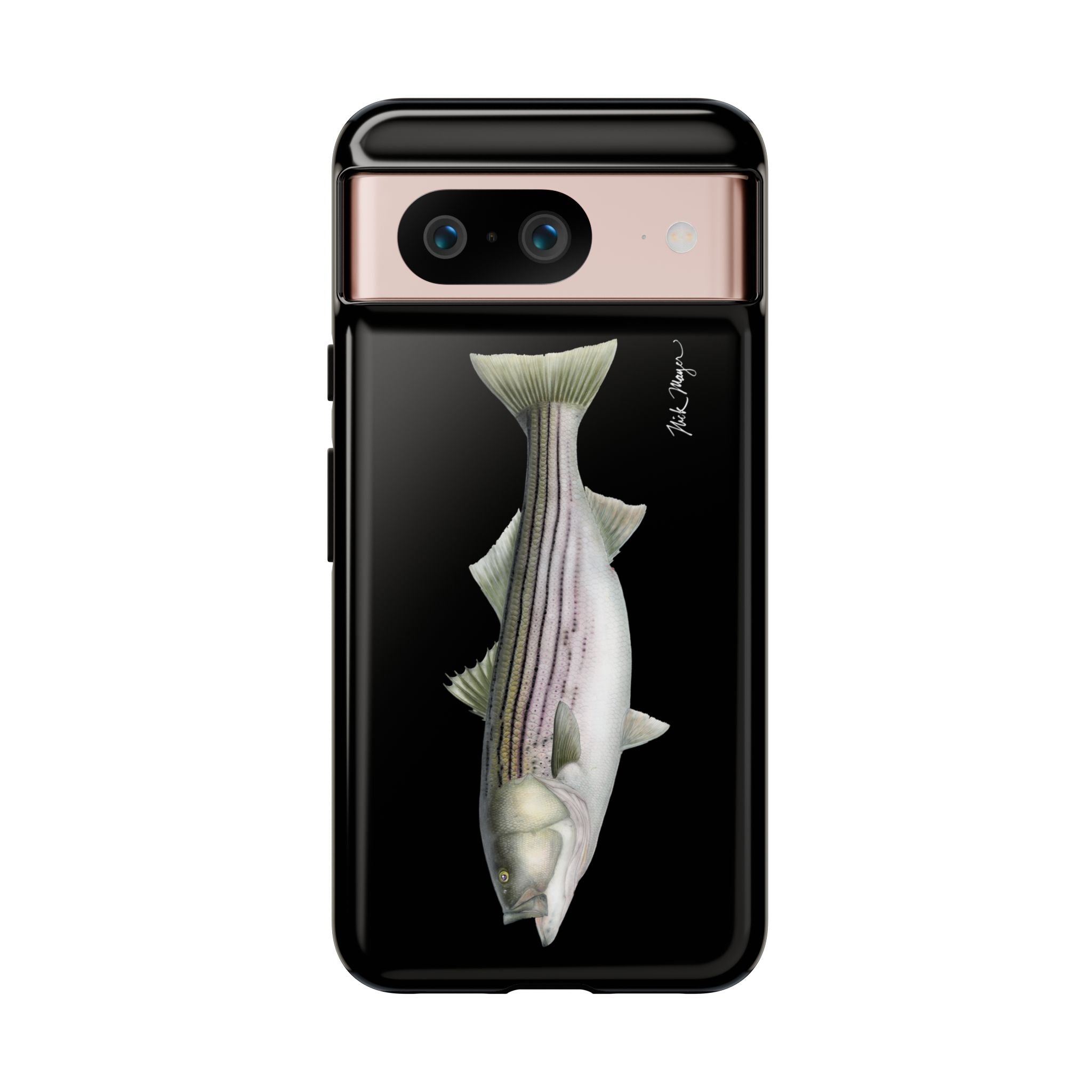 30 lb Striper Black Phone Case (Samsung) Printify