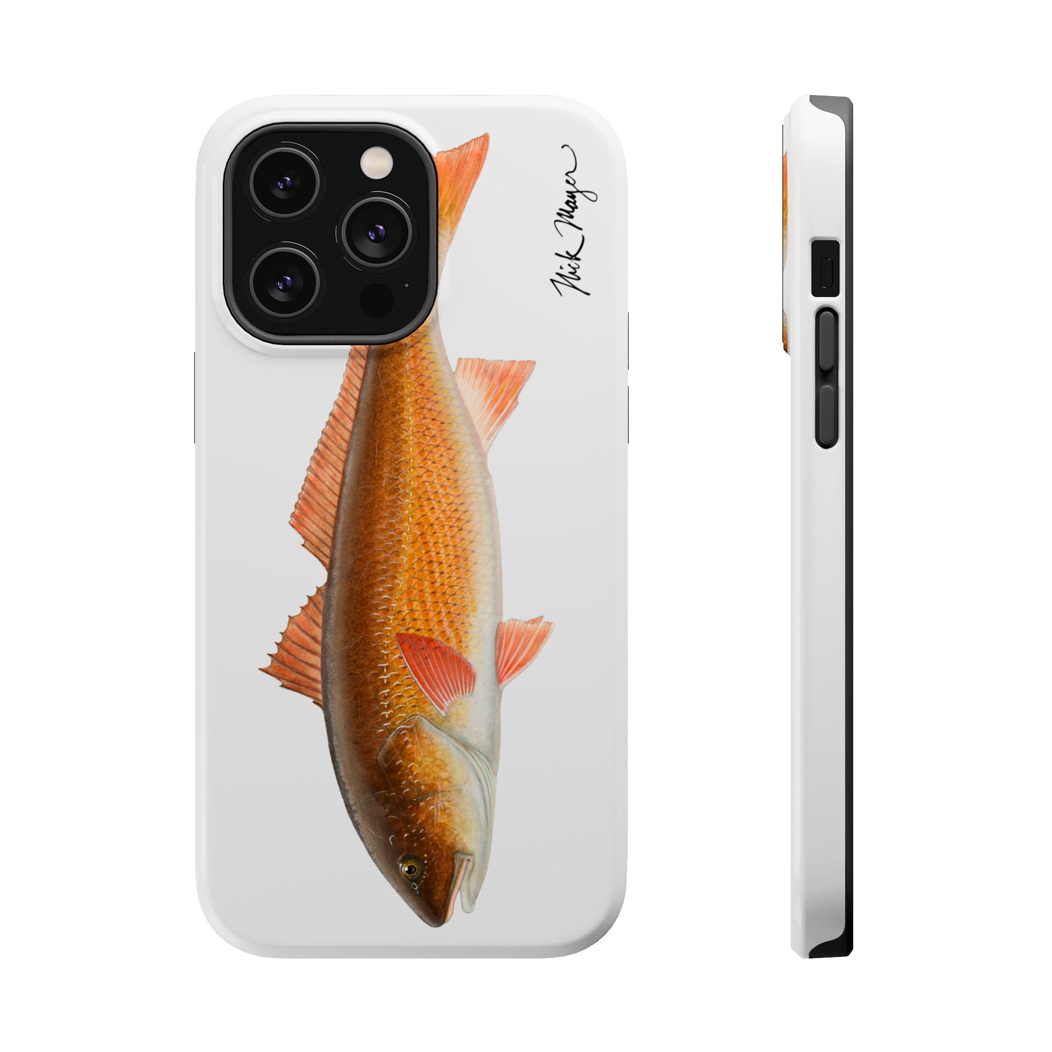 Redfish MagSafe White iPhone Case