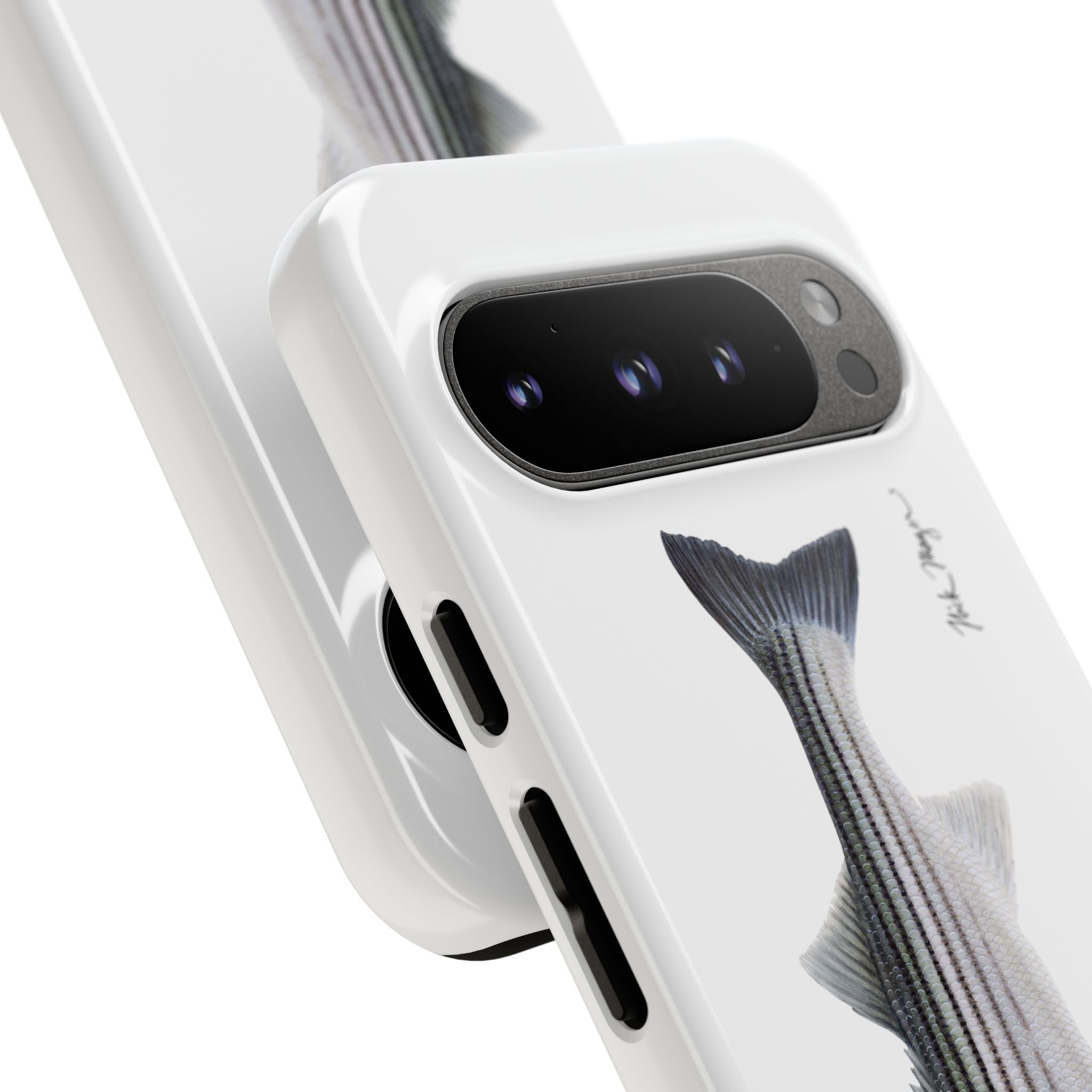 Schoolie Striper White Phone Case (Samsung) Printify