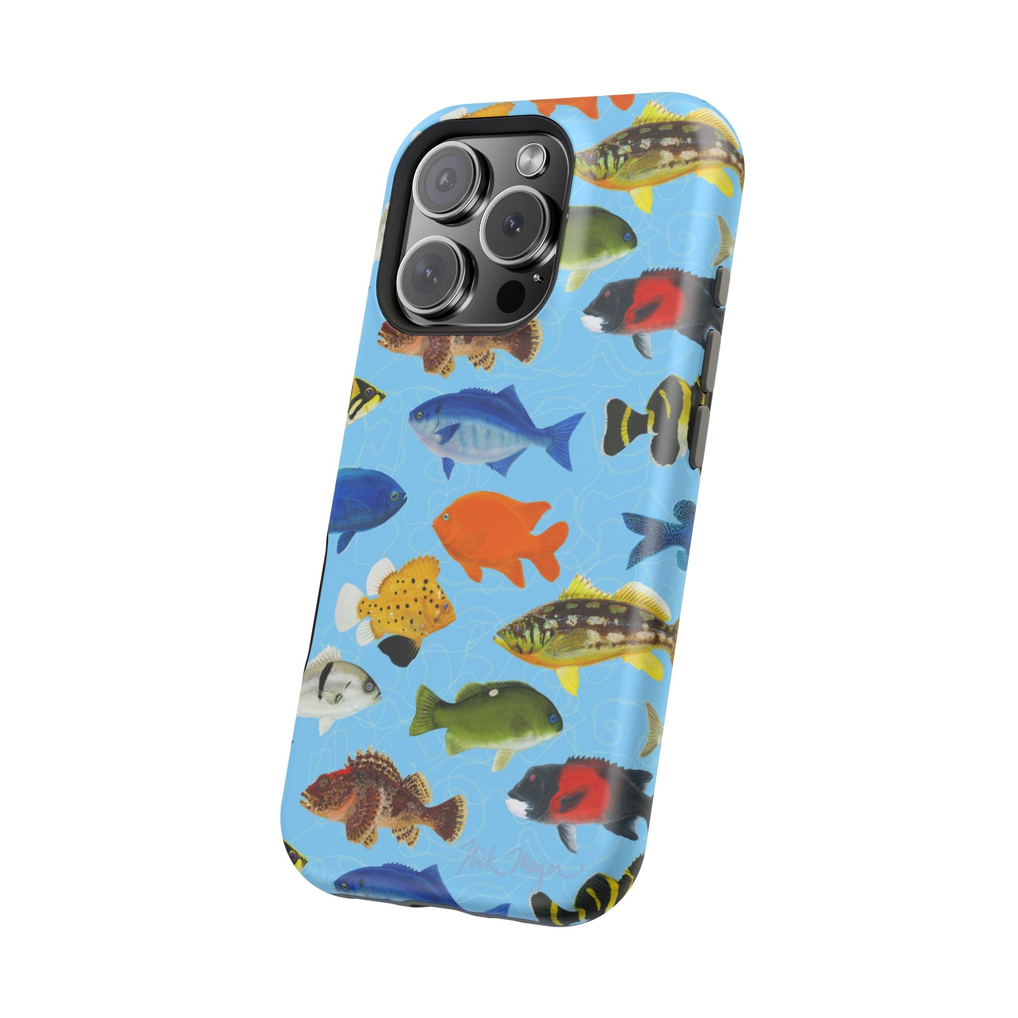 California Fish Blue MagSafe iPhone Case