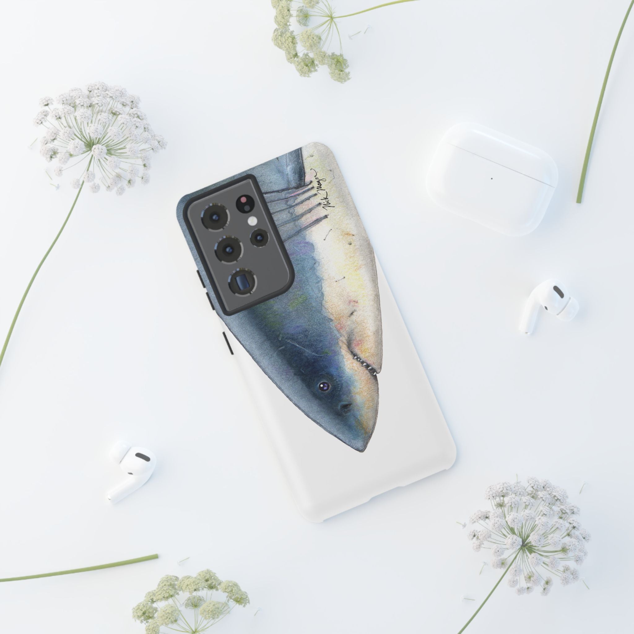 Great White Shark Face Phone Case (Samsung) Printify