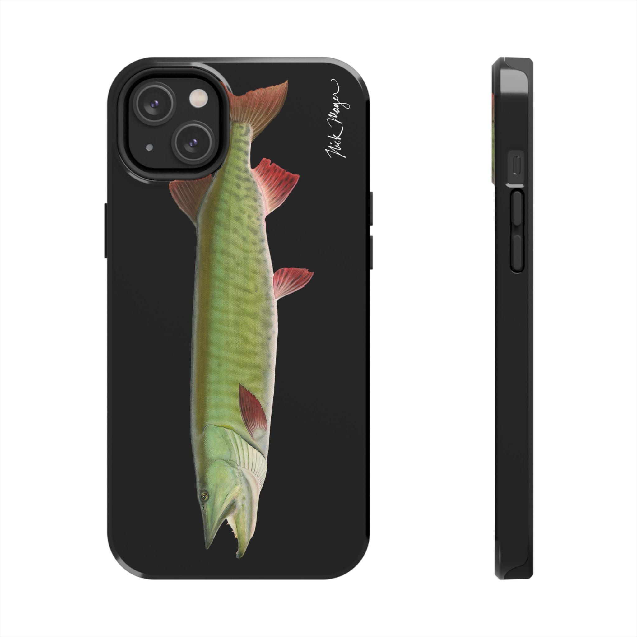 Trophy Muskie Black Phone Case (iPhone)