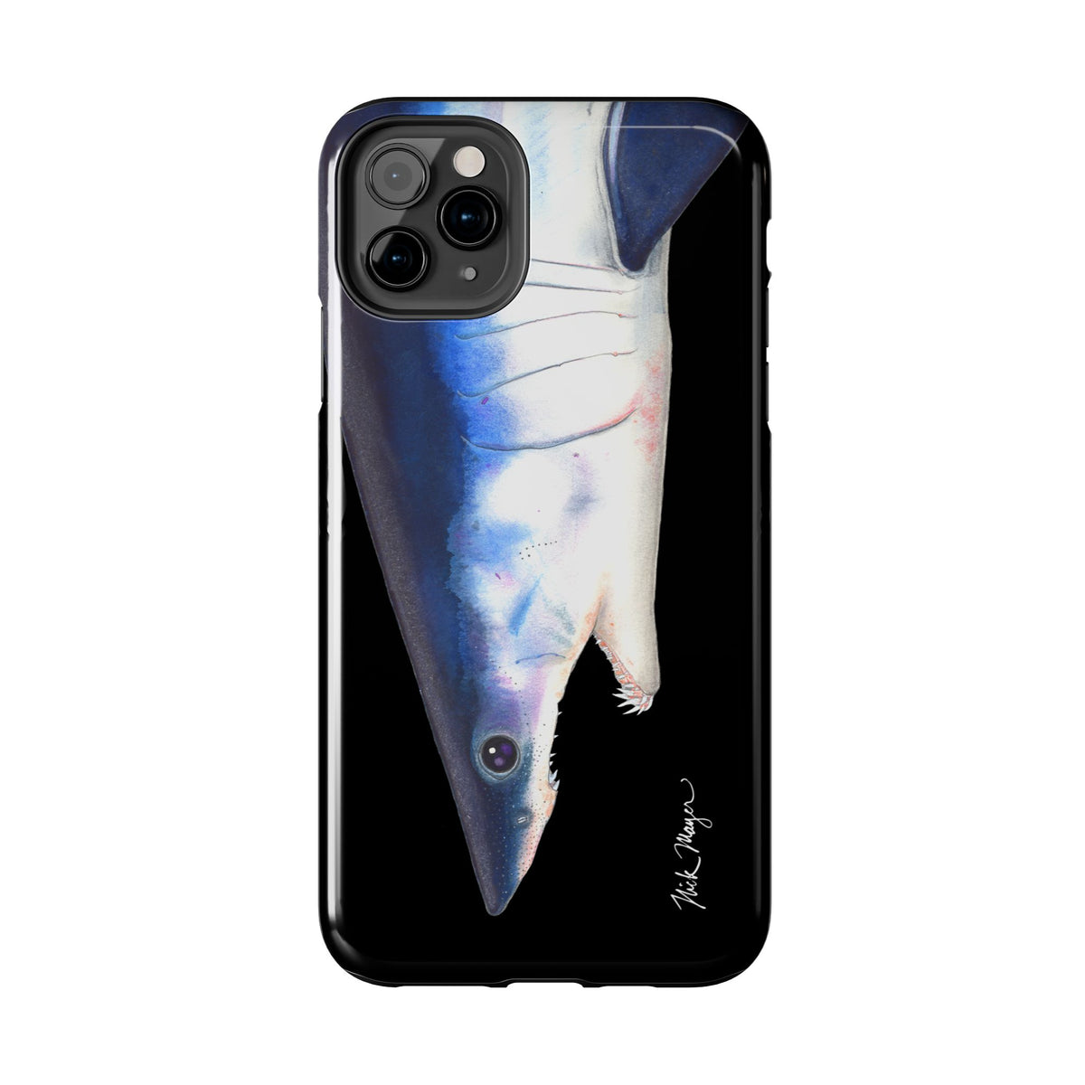 Mako Shark Face Black Case (iPhone) Printify