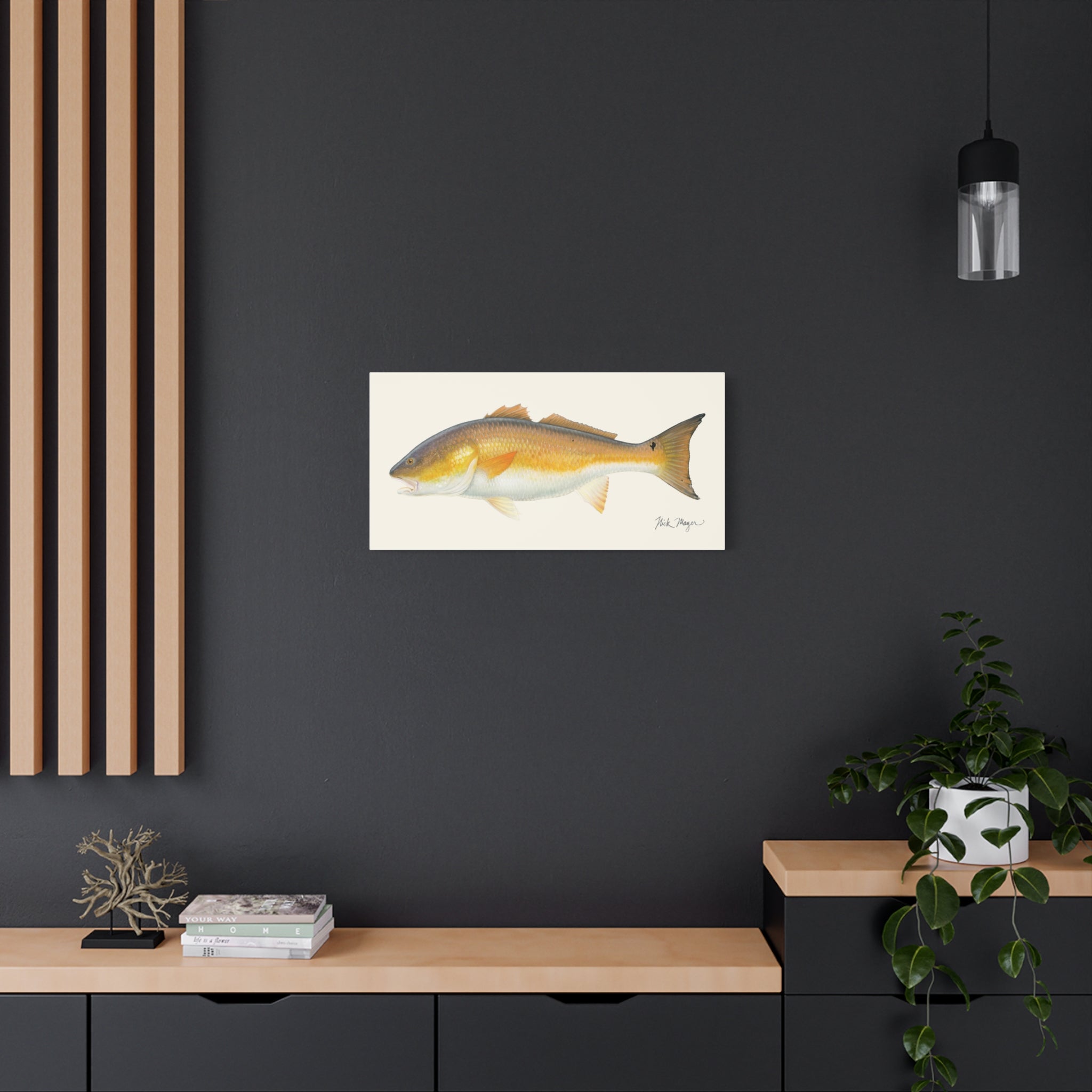 Bull Redfish Canvas Print Printify