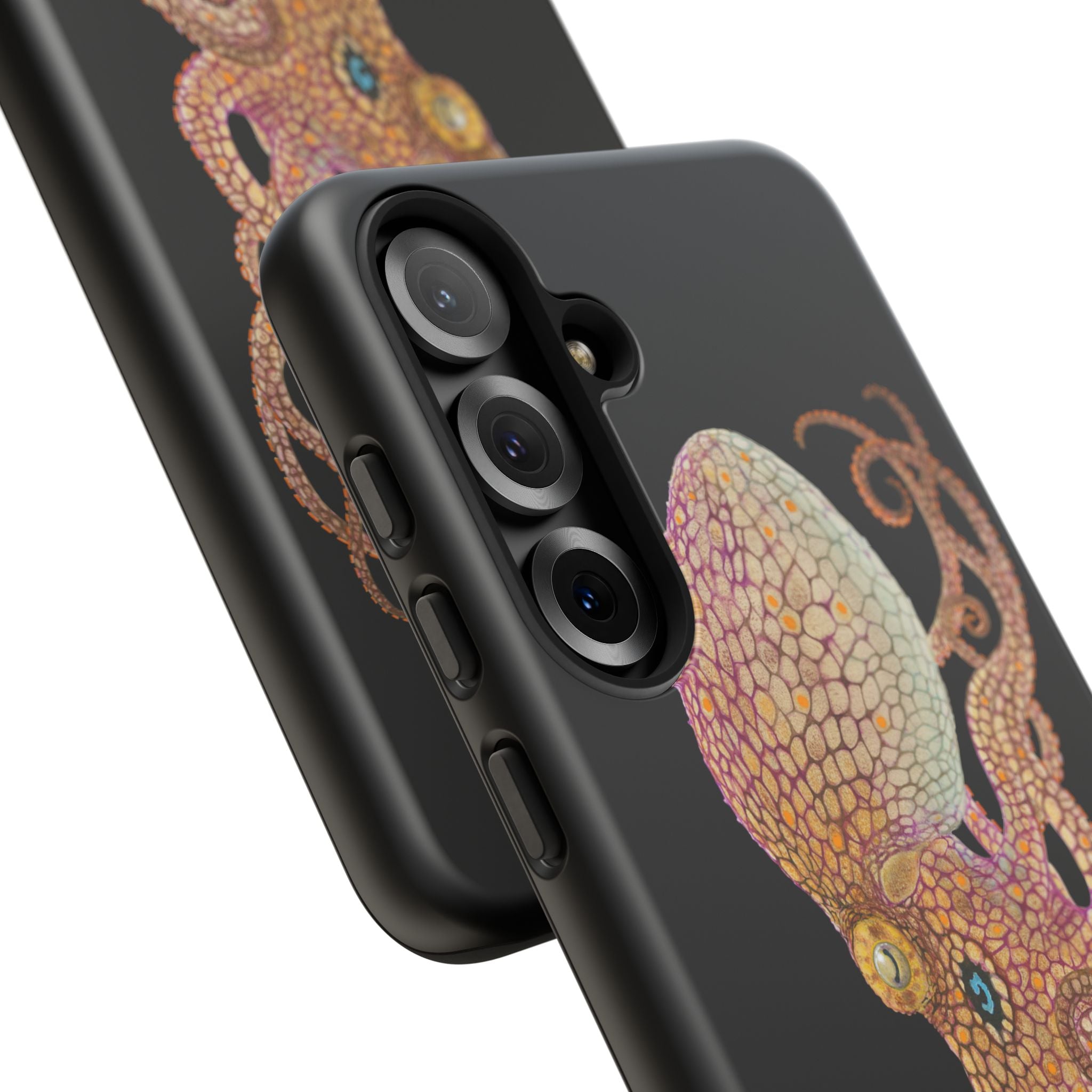 Two Spot Octopus Black Phone Case (Samsung)