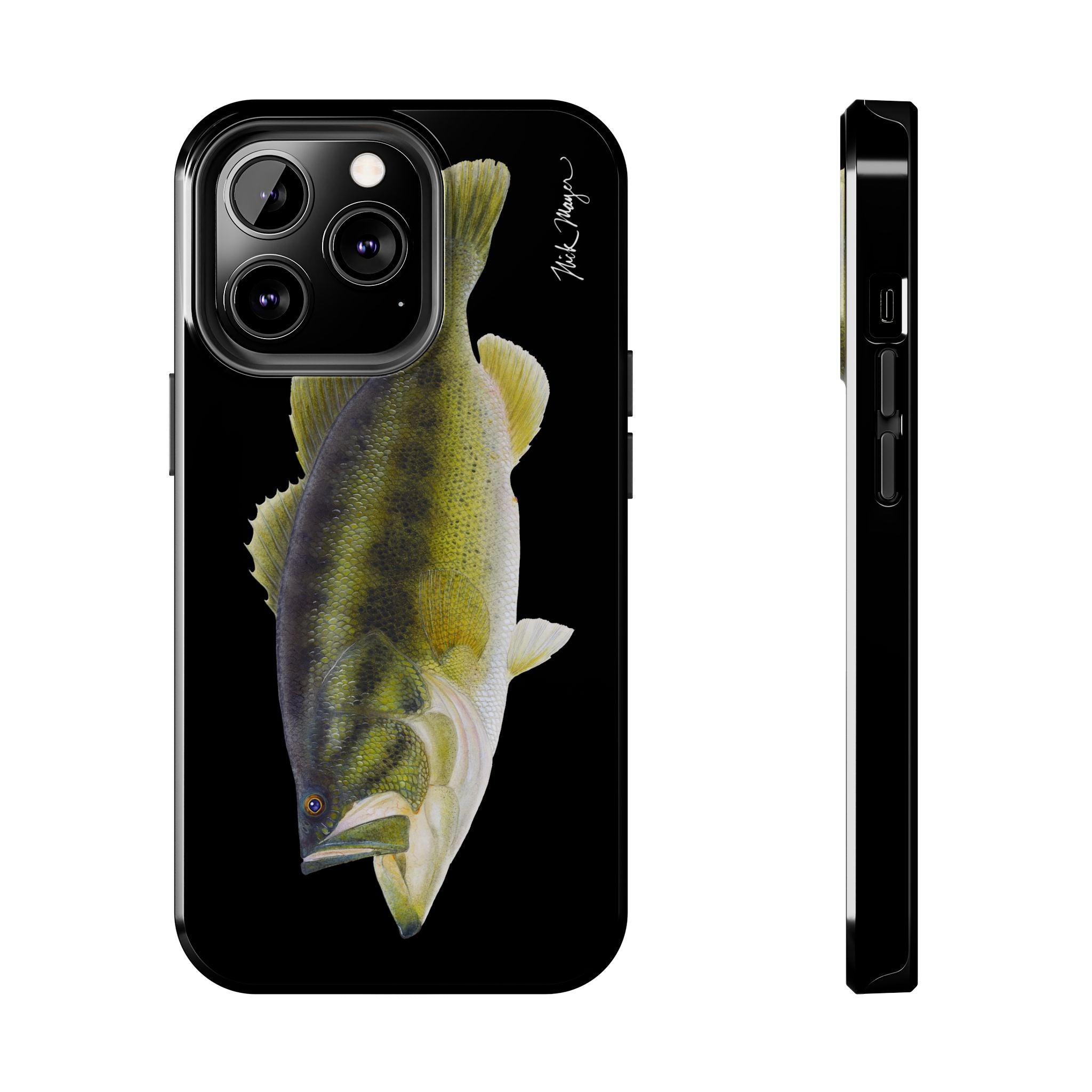 Largemouth Bass Black Phone Case (iPhone)