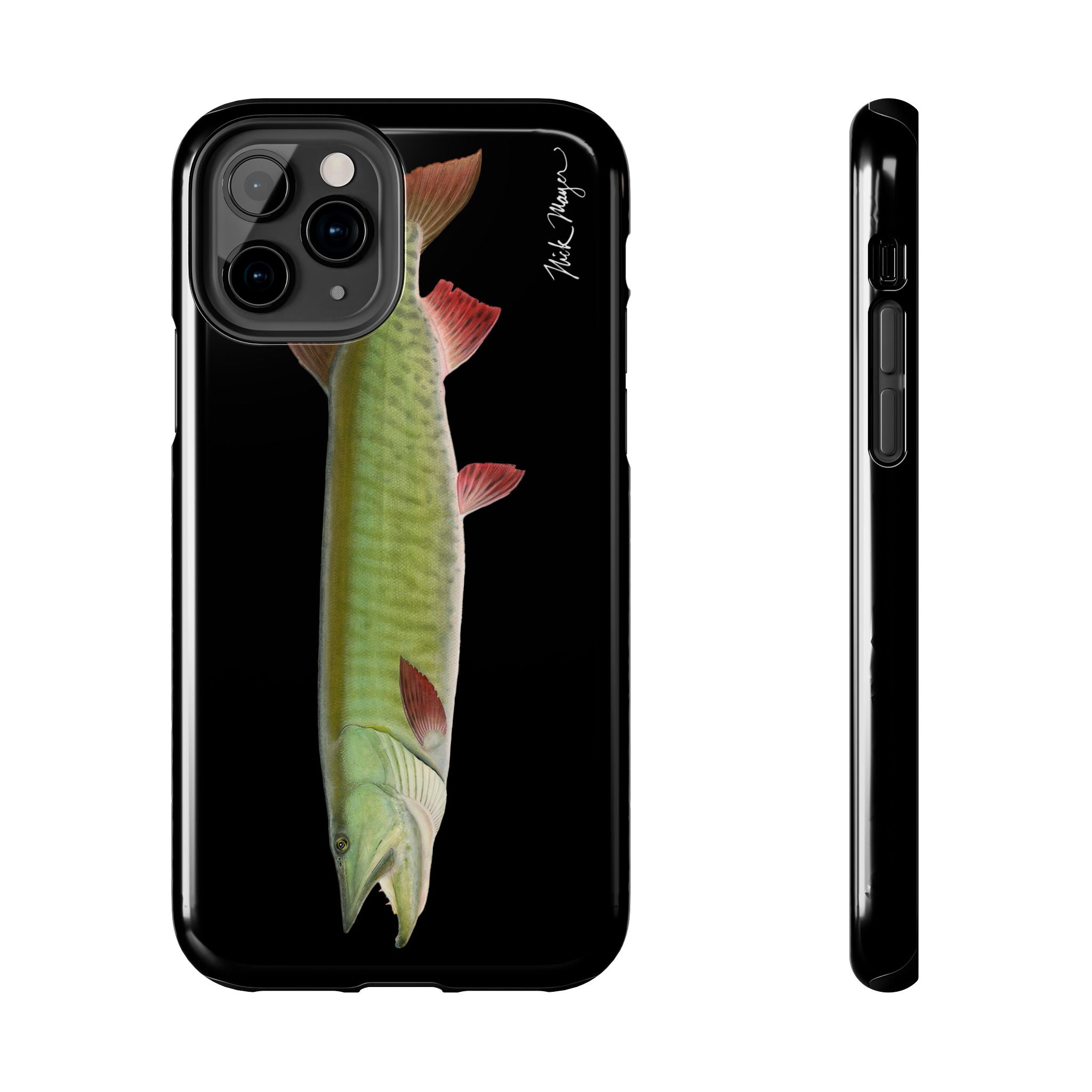 Trophy Muskie Black Phone Case (iPhone)