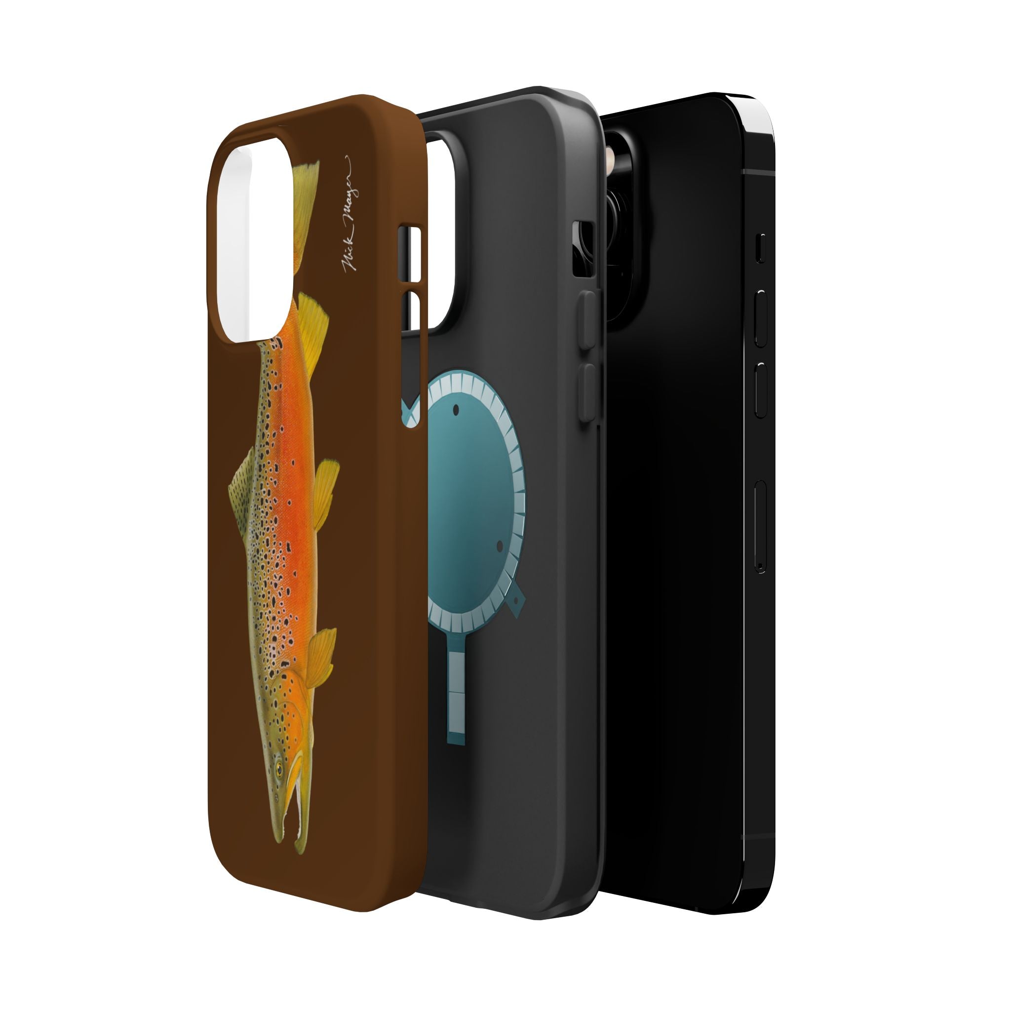 Brown Trout 2 Brown MagSafe iPhone Case, Limited Run