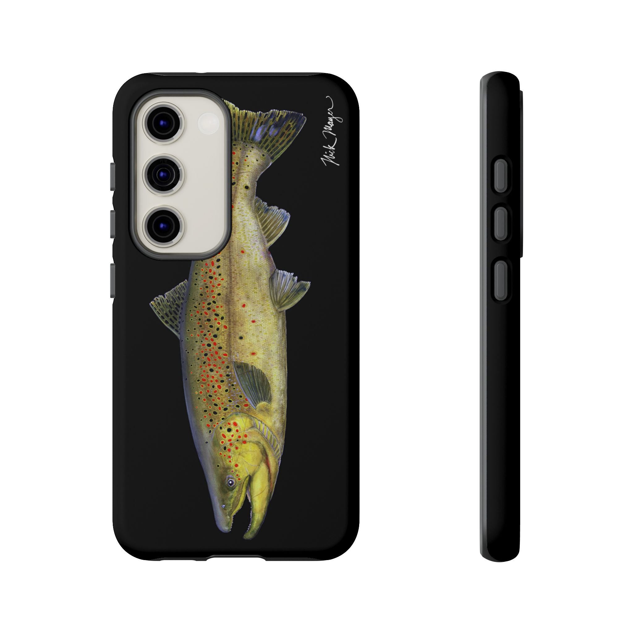 Brown Trout Black Phone Case (Samsung)