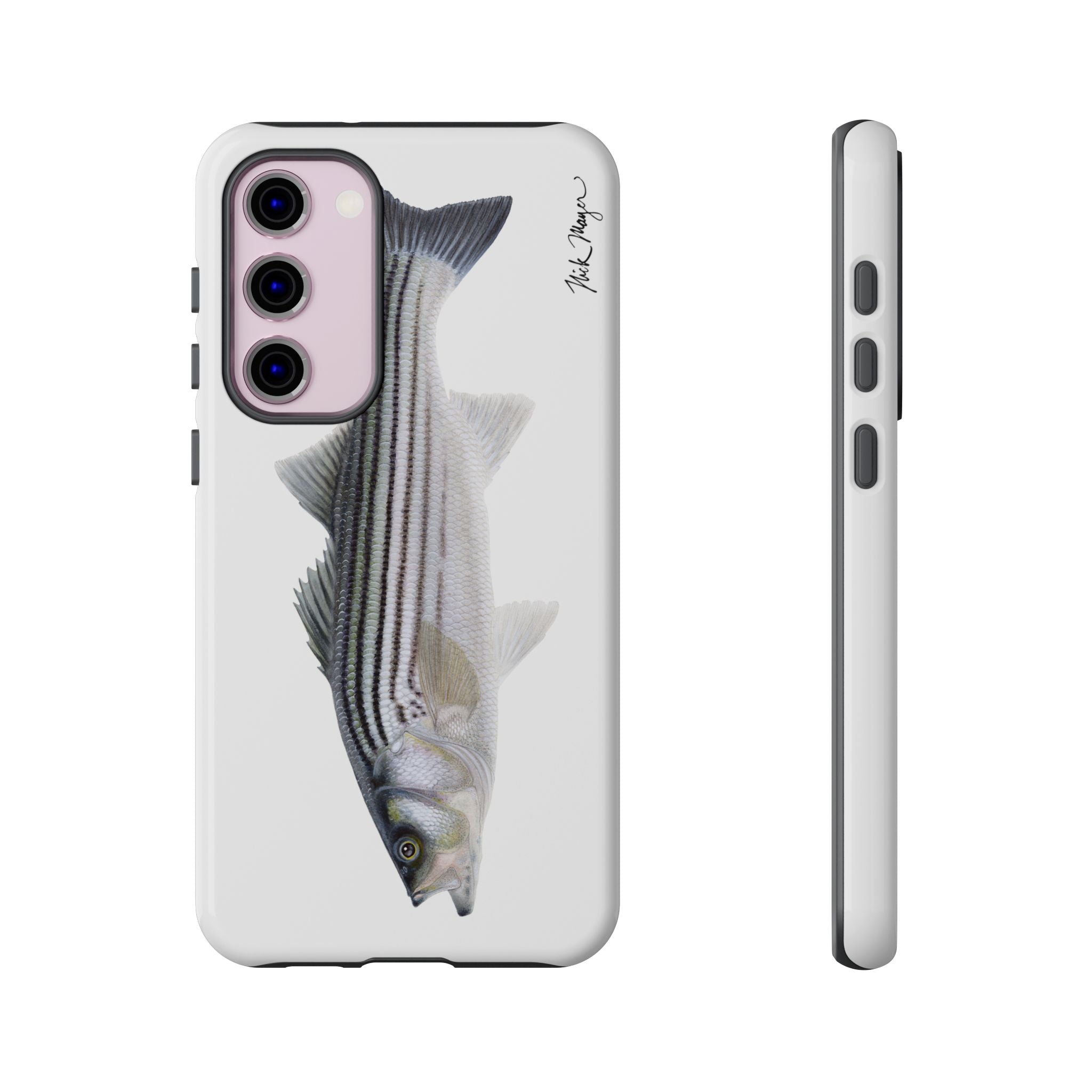 Schoolie Striper White Phone Case (Samsung) Printify