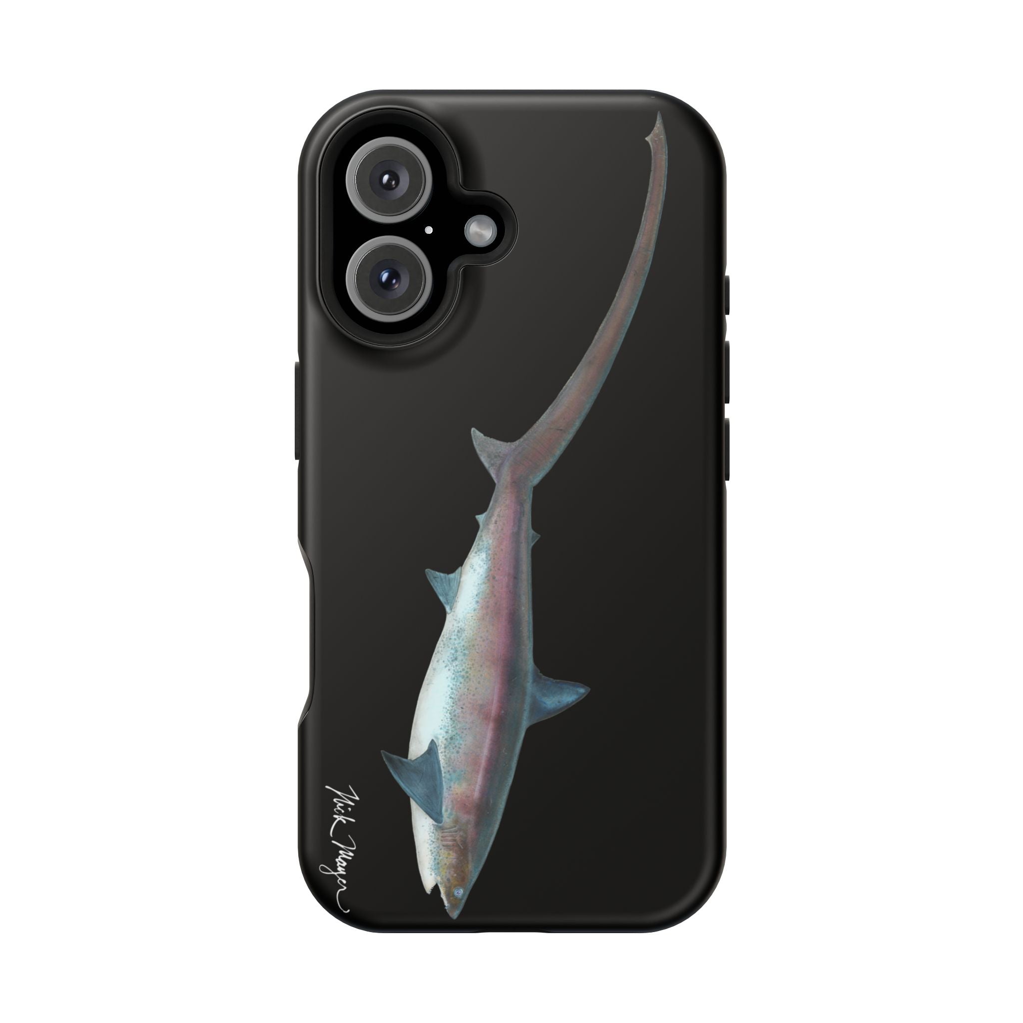 Thresher Shark MagSafe Black iPhone Case