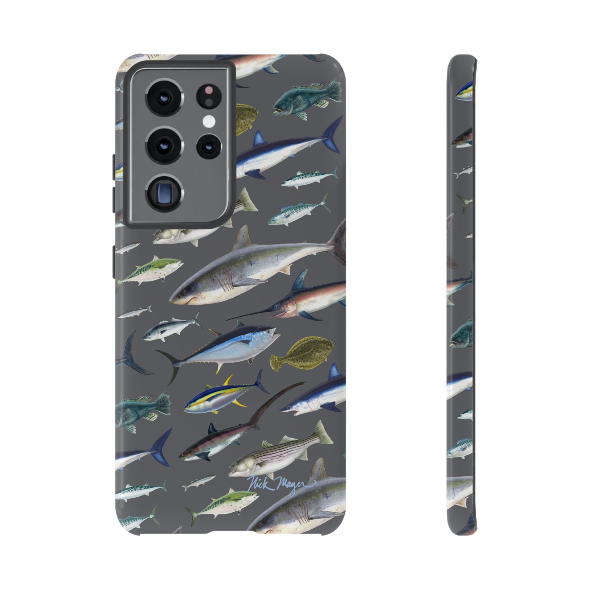 New England Offshore Fish Grey Phone Case, NEW!  (Samsung)