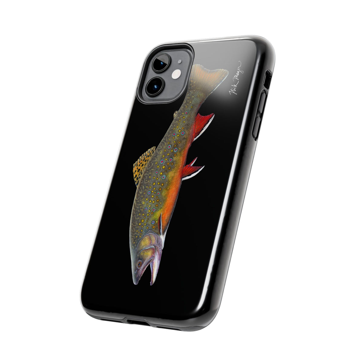 Brook Trout Black Phone Case (iPhone) Printify