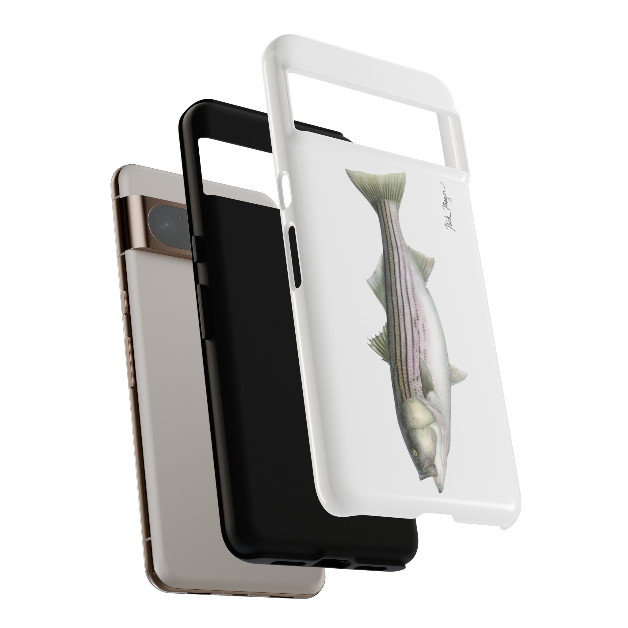 30 lb Striper White Phone Case (Samsung) Printify
