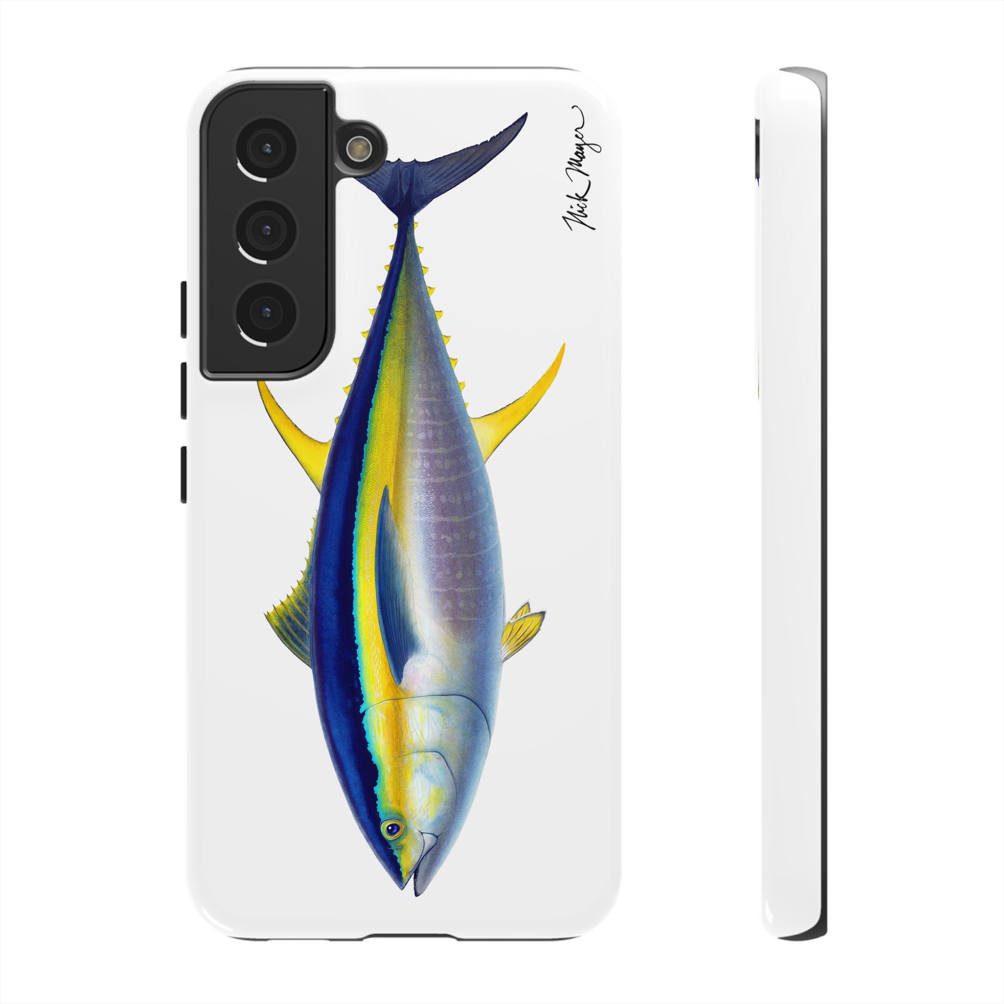Yellowfin Tuna Black Phone Case (Samsung) Printify