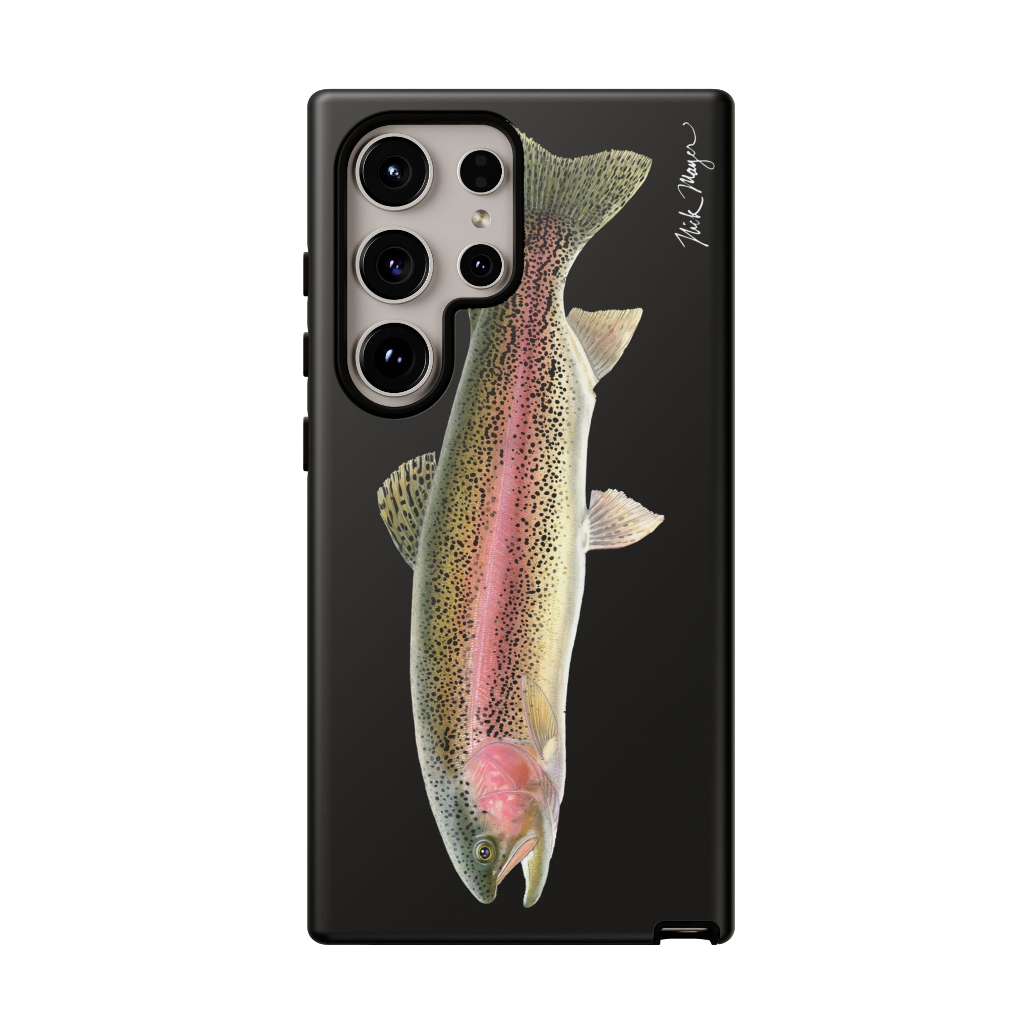 Rainbow Trout Black Phone Case (Samsung) Printify