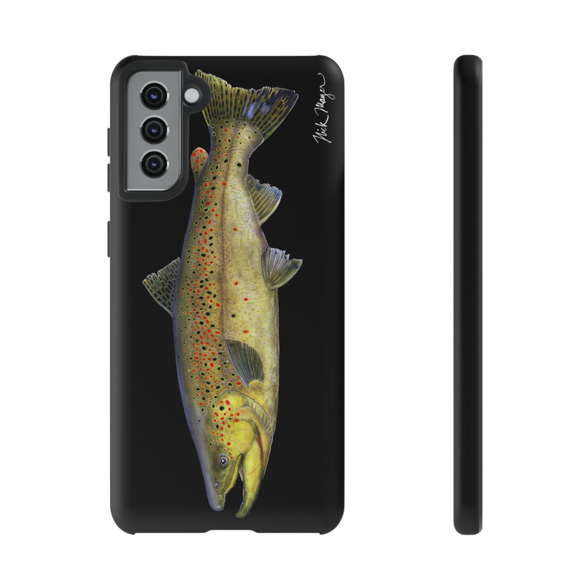 Brown Trout Black Phone Case (Samsung)