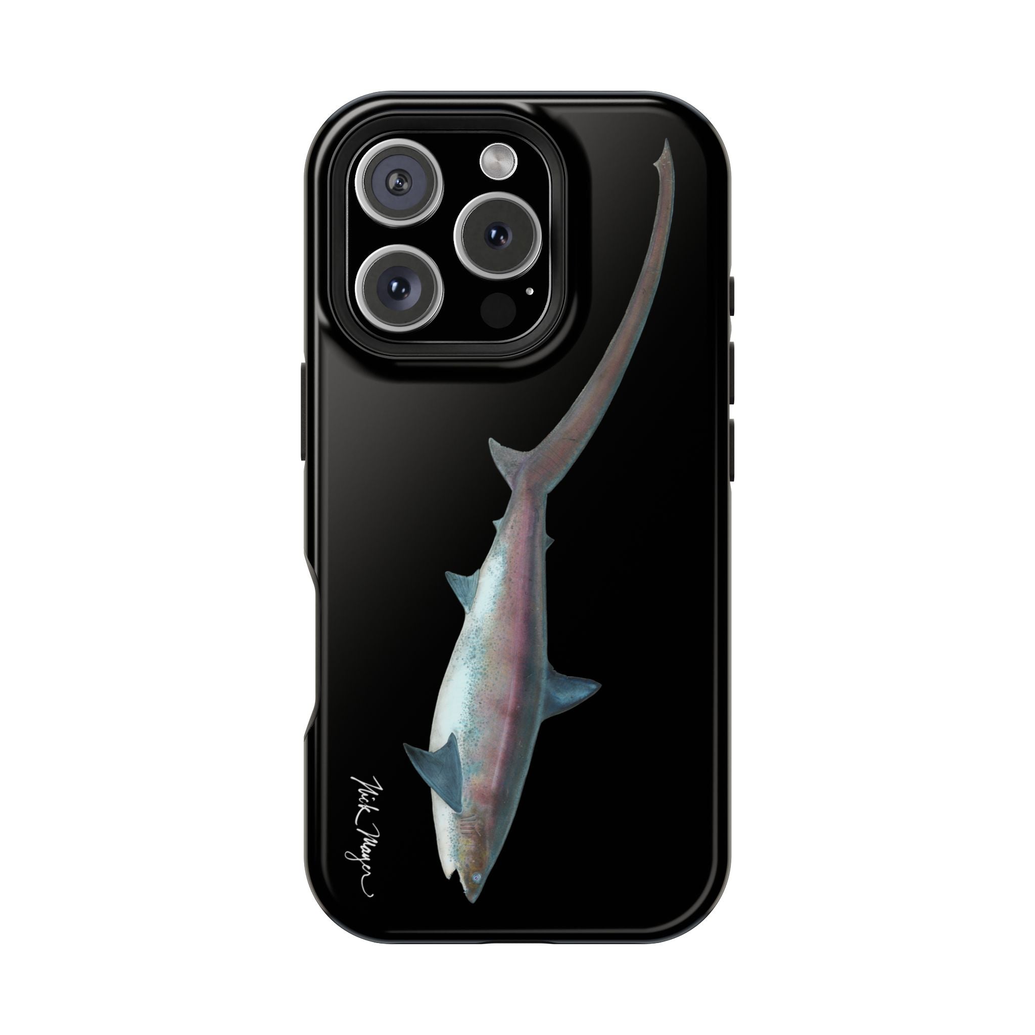 Thresher Shark MagSafe Black iPhone Case