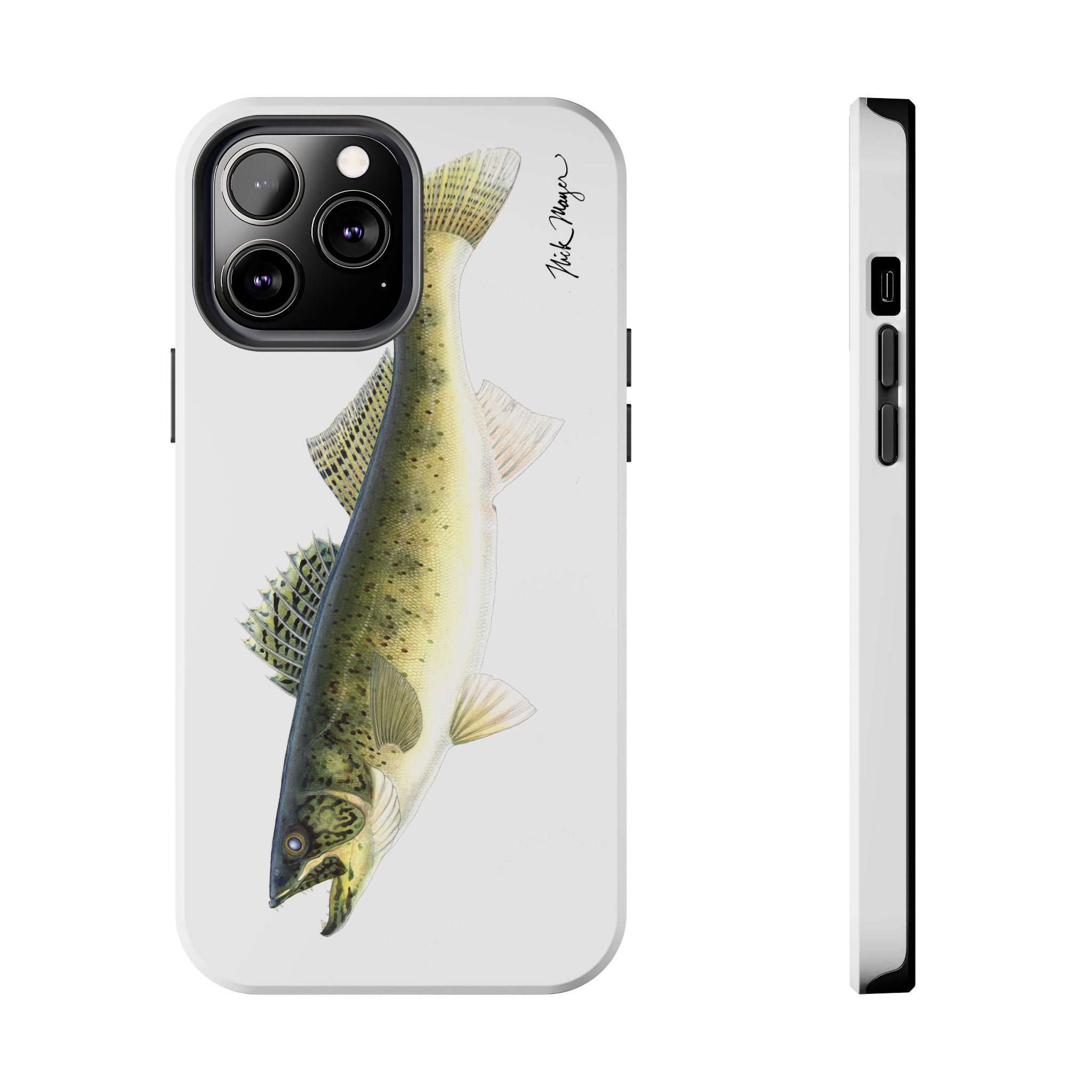 Walleye White Phone Case (iPhone)