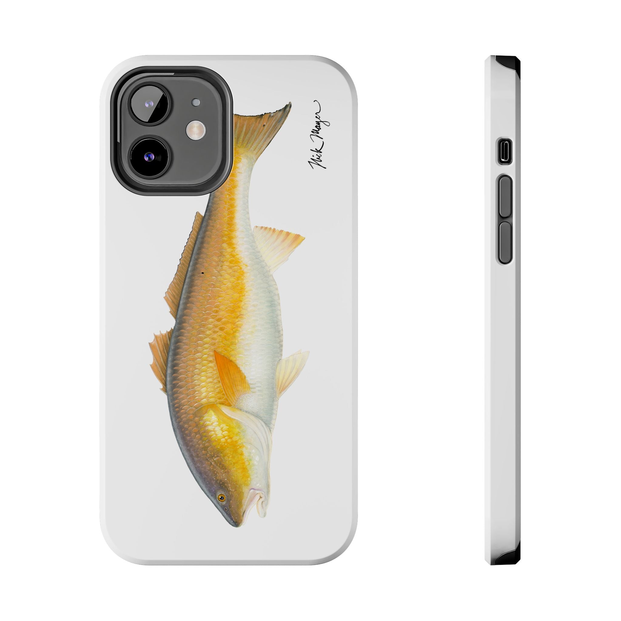 Bull Redfish White Phone Case (iPhone)