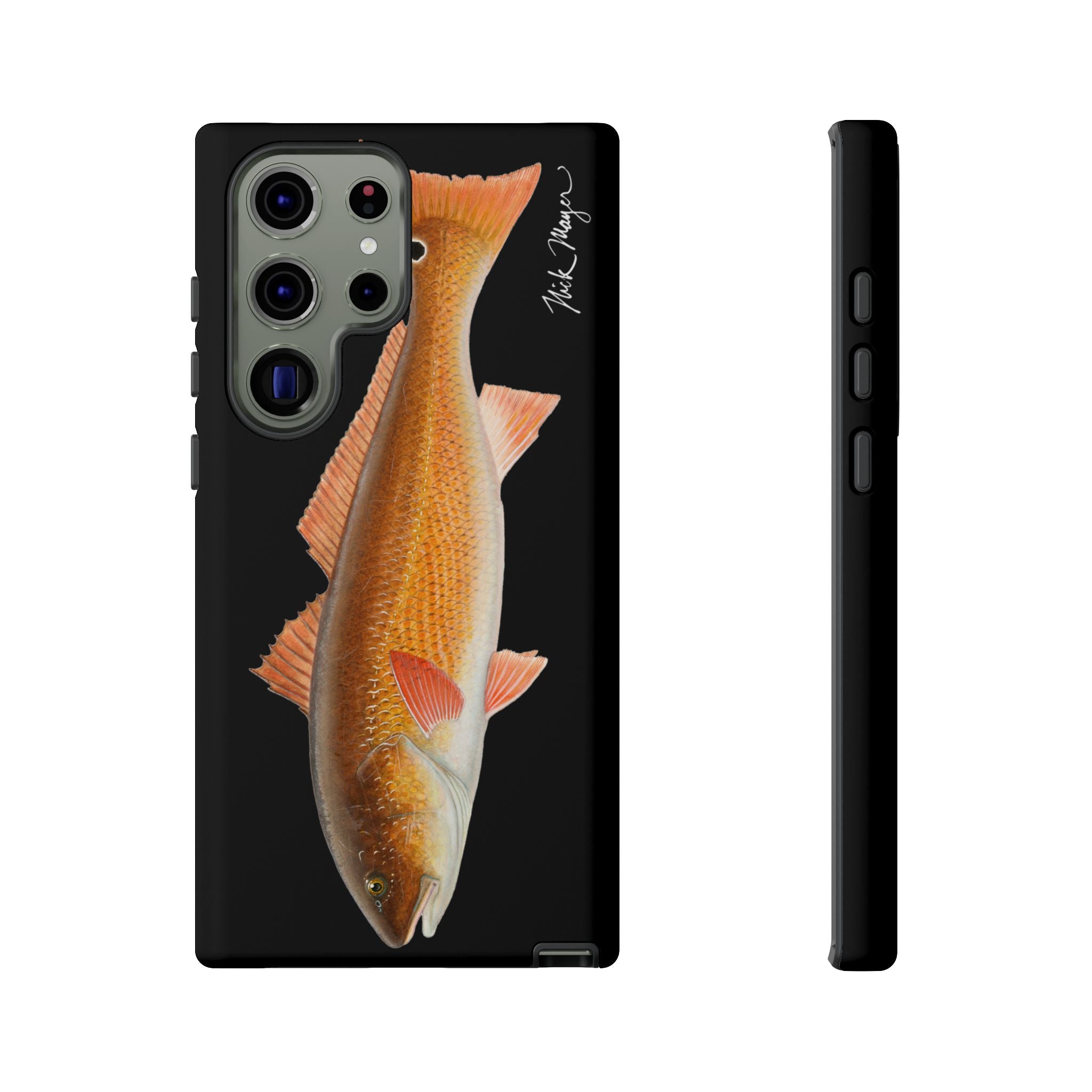 Redfish Black Phone Case (Samsung) Printify