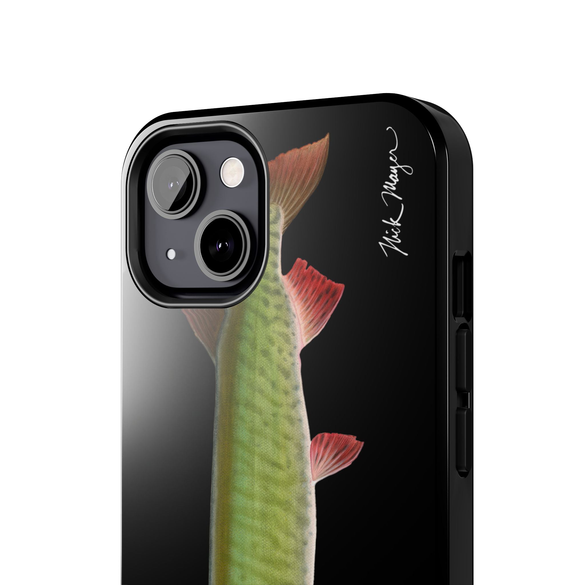 Trophy Muskie Black Phone Case (iPhone)