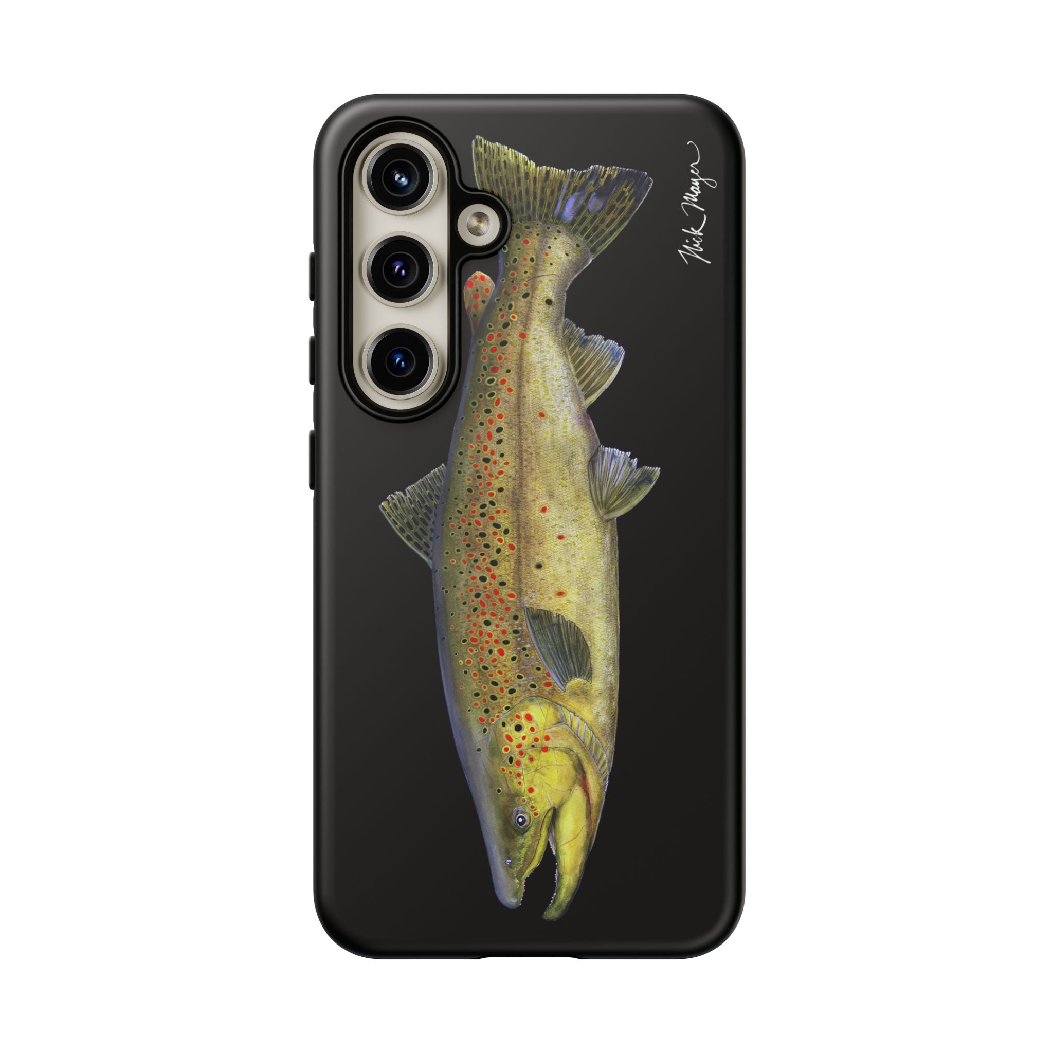 Brown Trout Black Phone Case (Samsung)