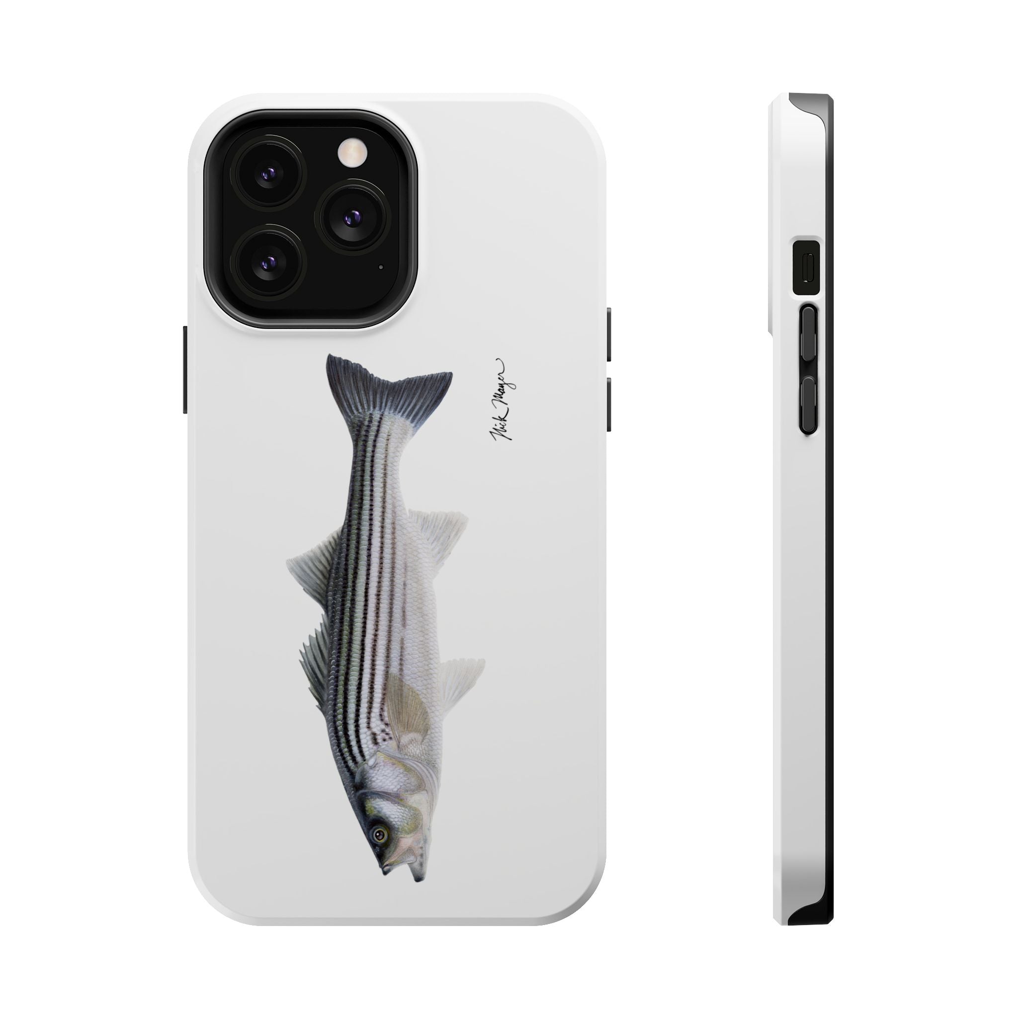 Schoolie Striper MagSafe White iPhone Case