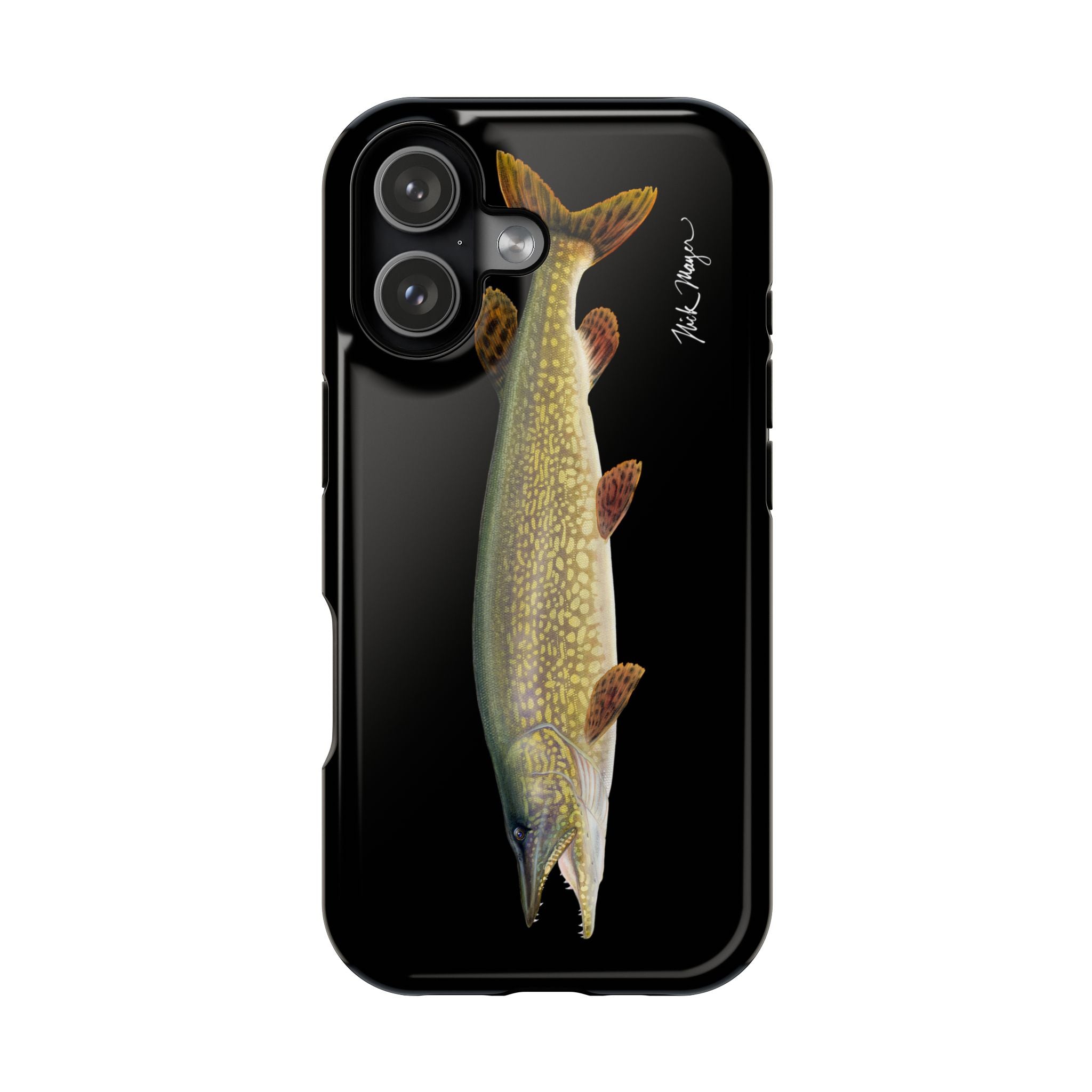 Northern Pike MagSafe Black iPhone Case Printify