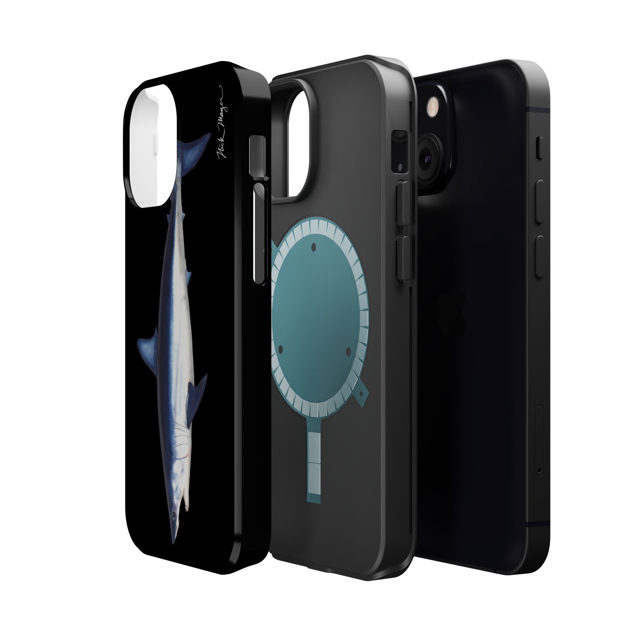 Mako Shark MagSafe Black iPhone Case