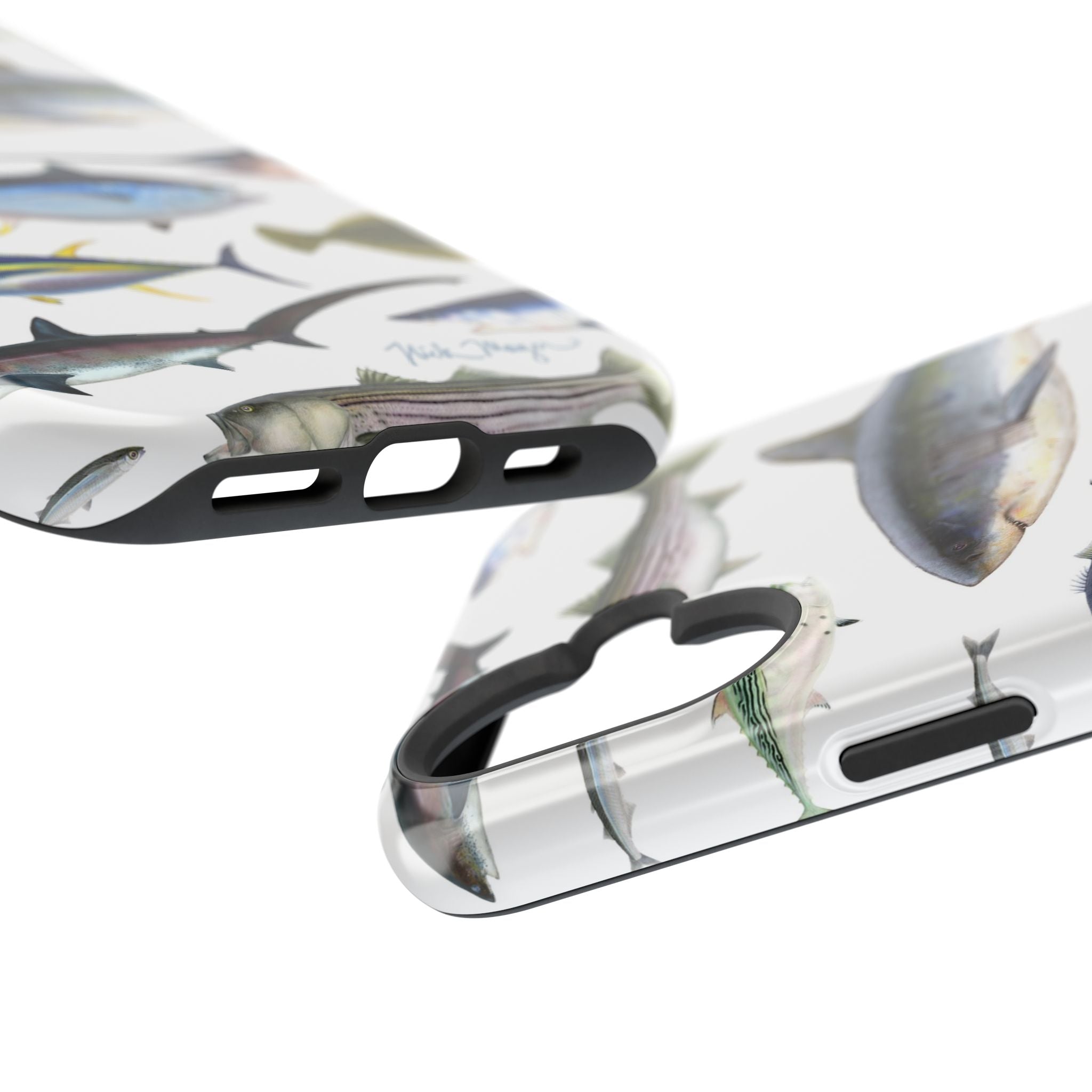 New England Fish White MagSafe iPhone Case