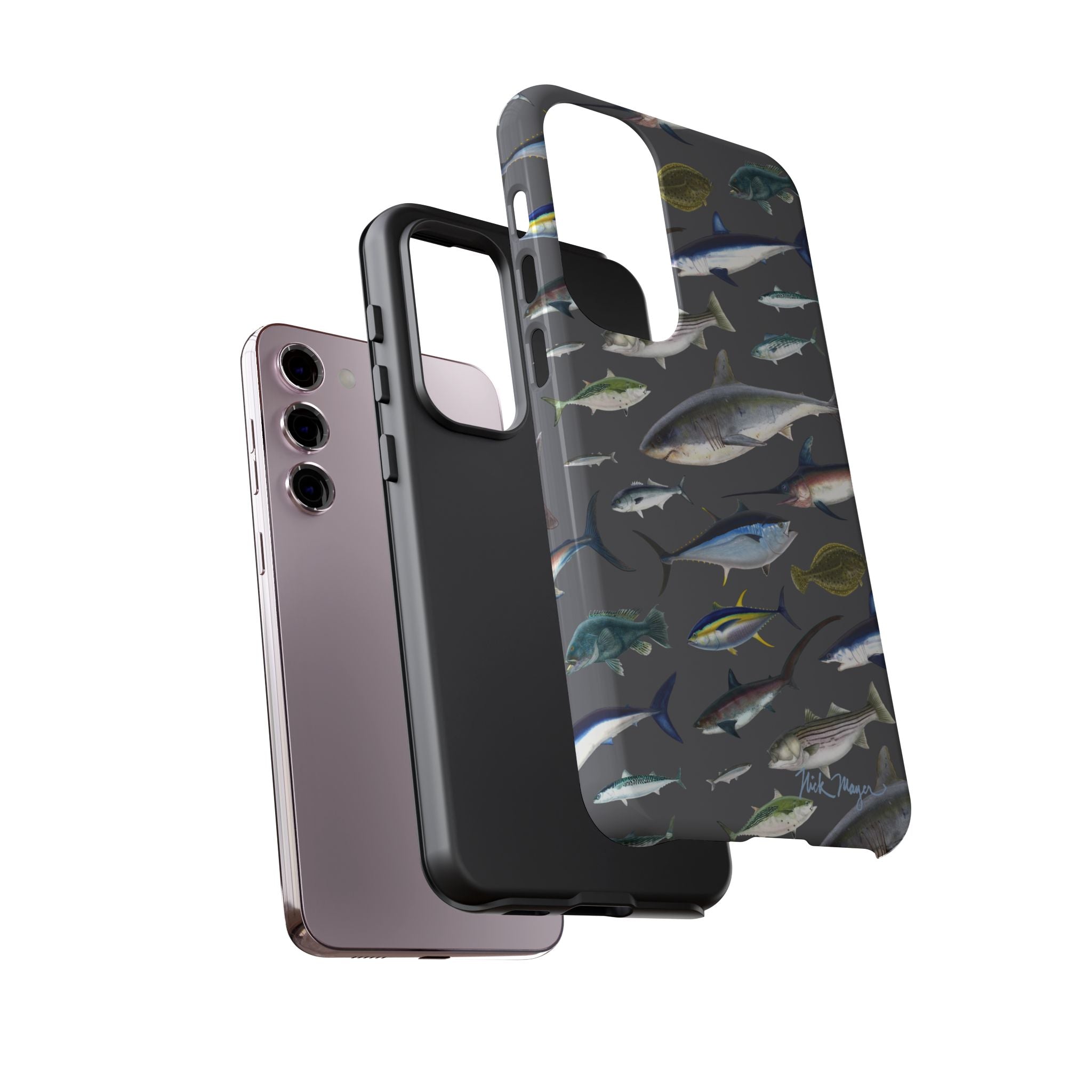 New England Offshore Fish Grey Phone Case, NEW!  (Samsung)