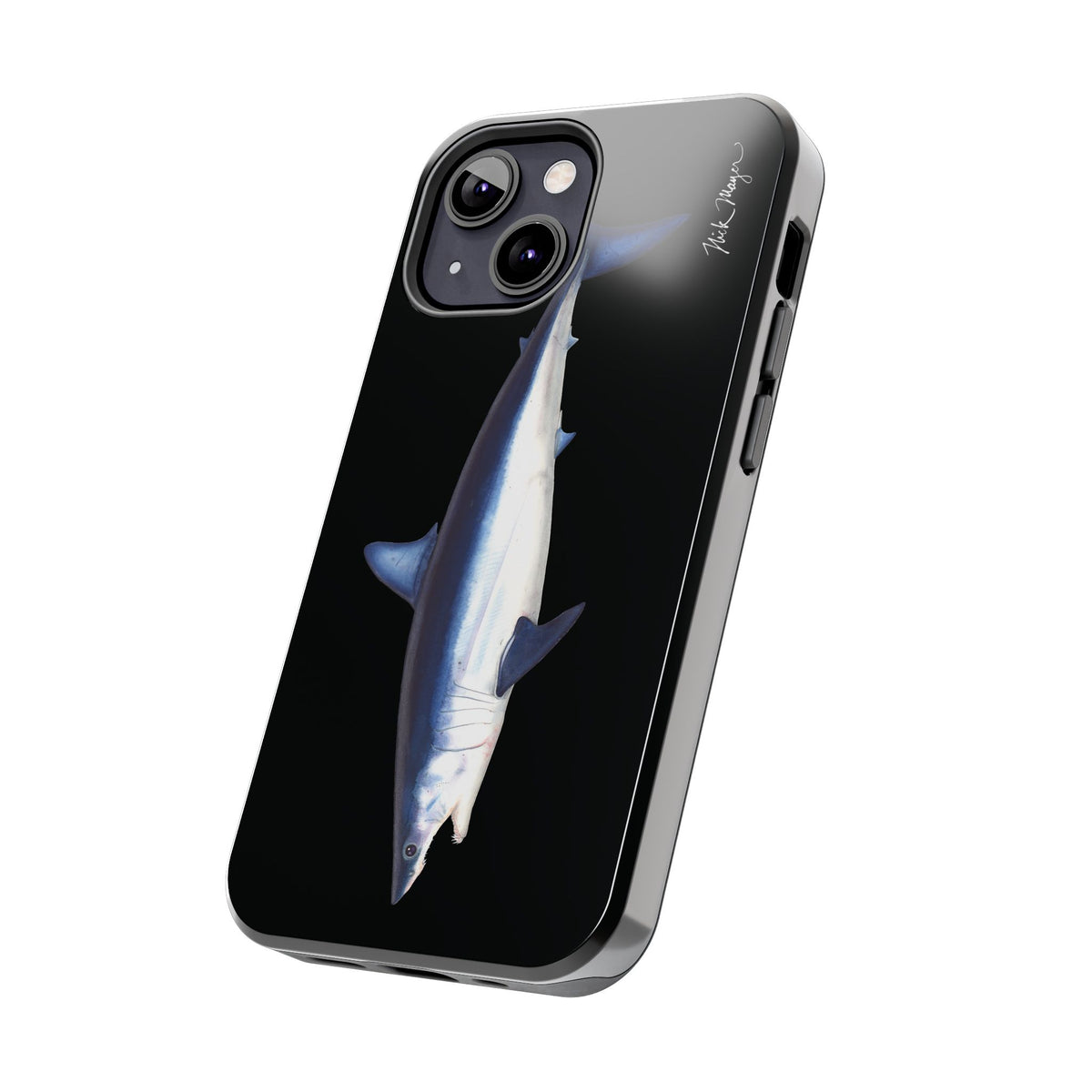Mako Shark Black iPhone Case Printify