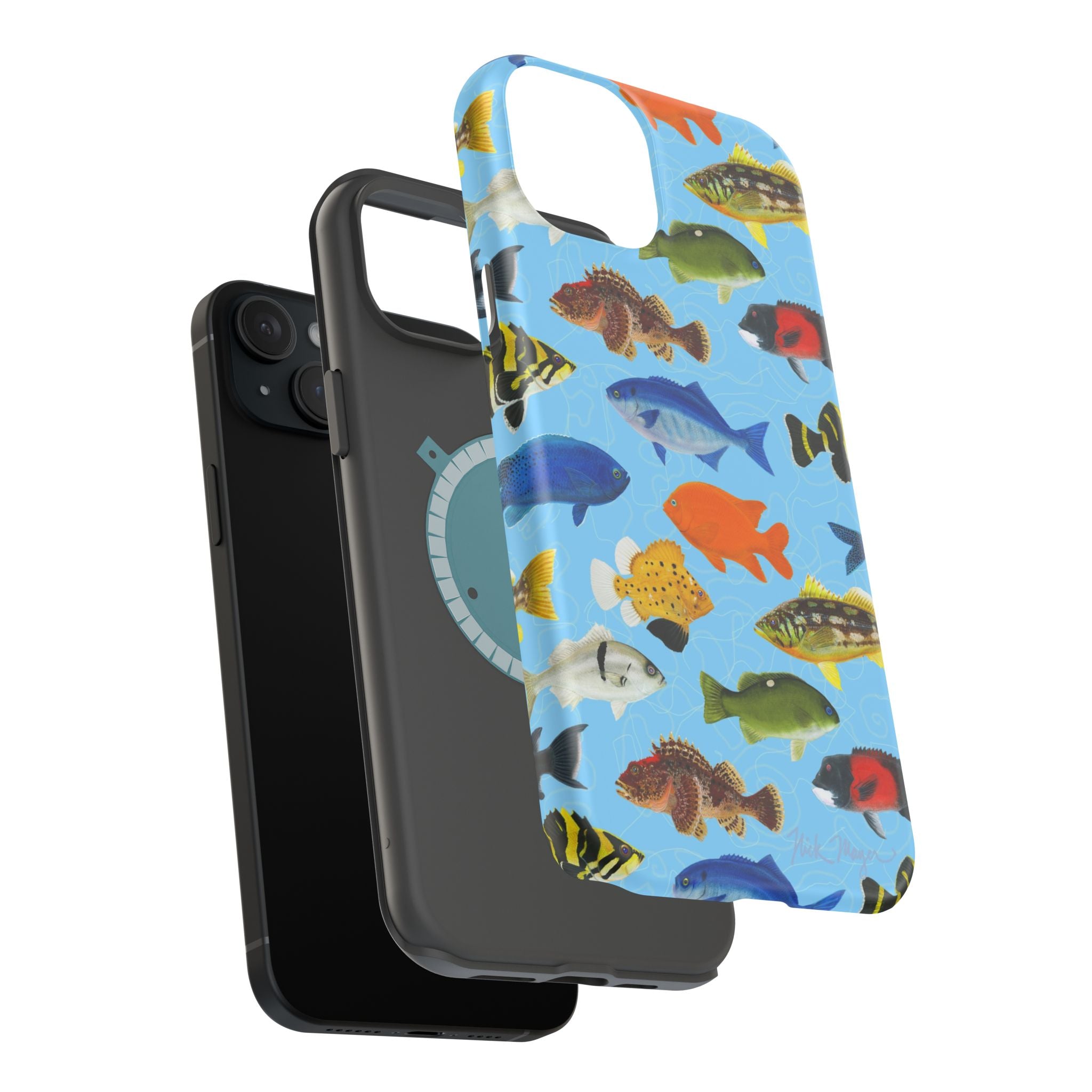 California Fish Blue MagSafe iPhone Case