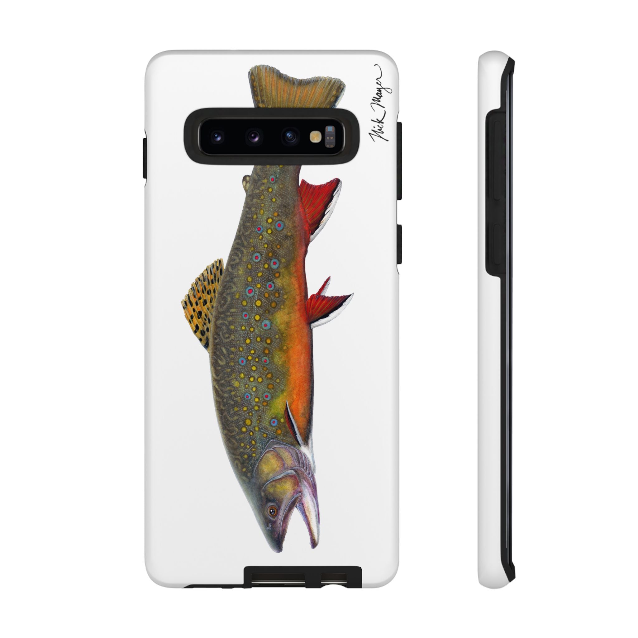 Brook Trout White Phone Case (Samsung)