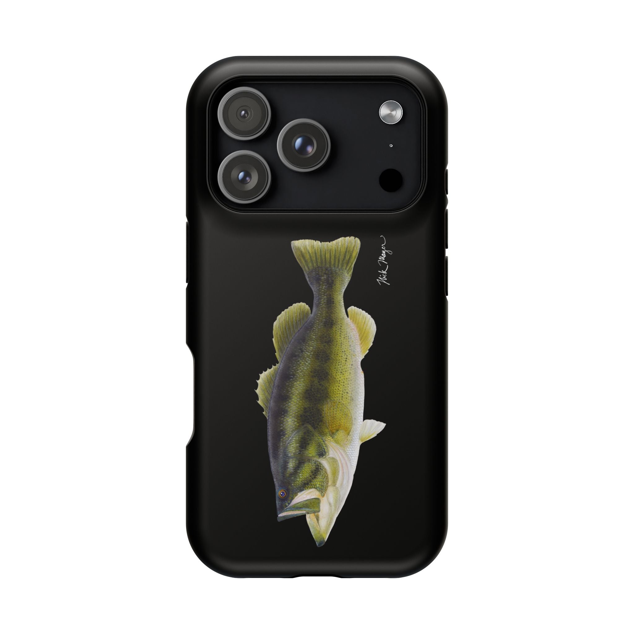 Largemouth Bass MagSafe Black iPhone Case