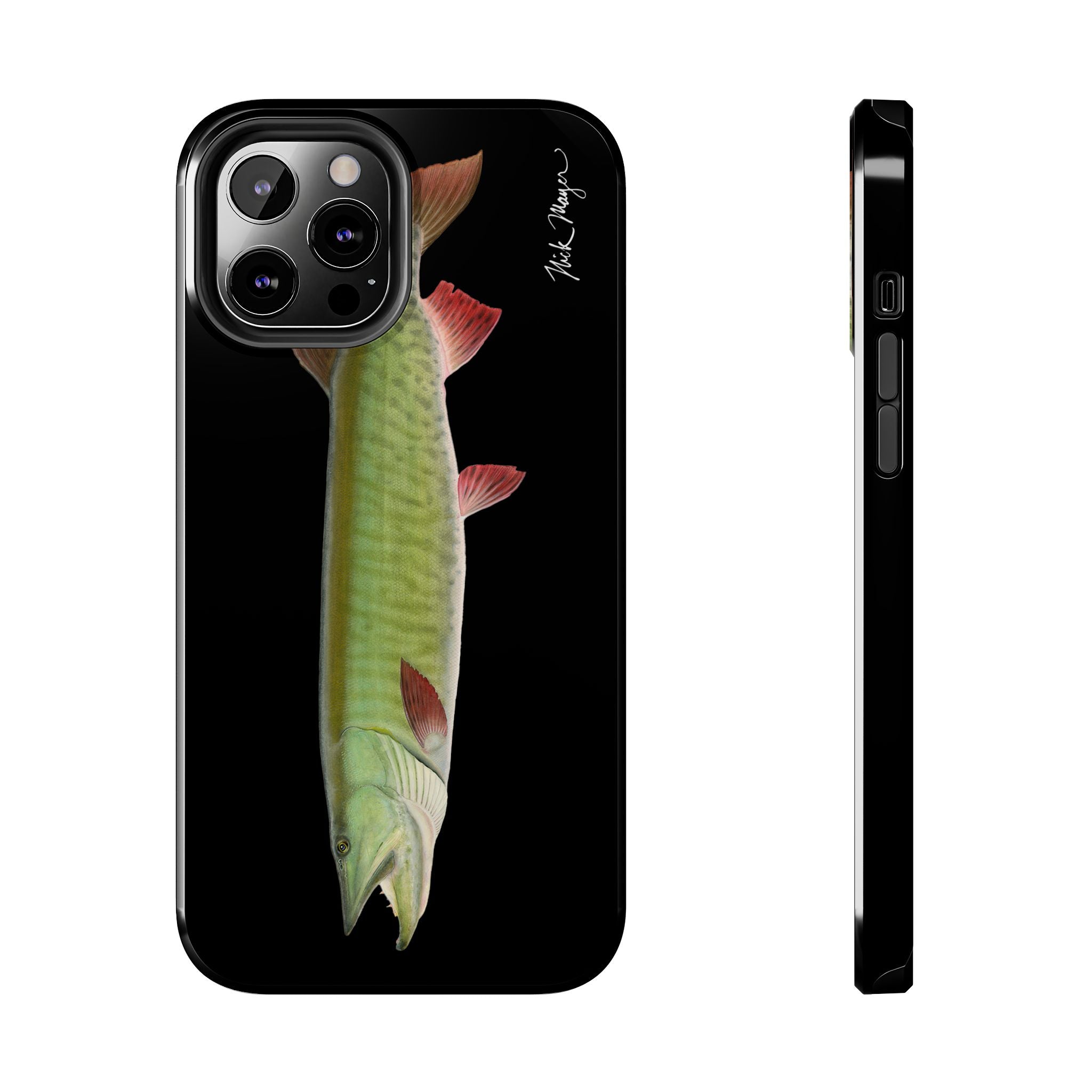Trophy Muskie Black Phone Case (iPhone)