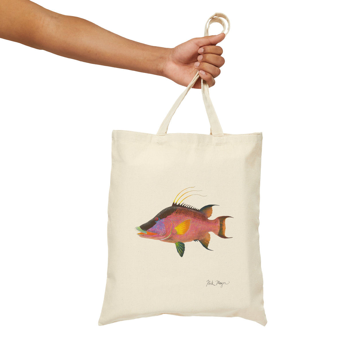 Hogfish Cotton Canvas Tote Bag