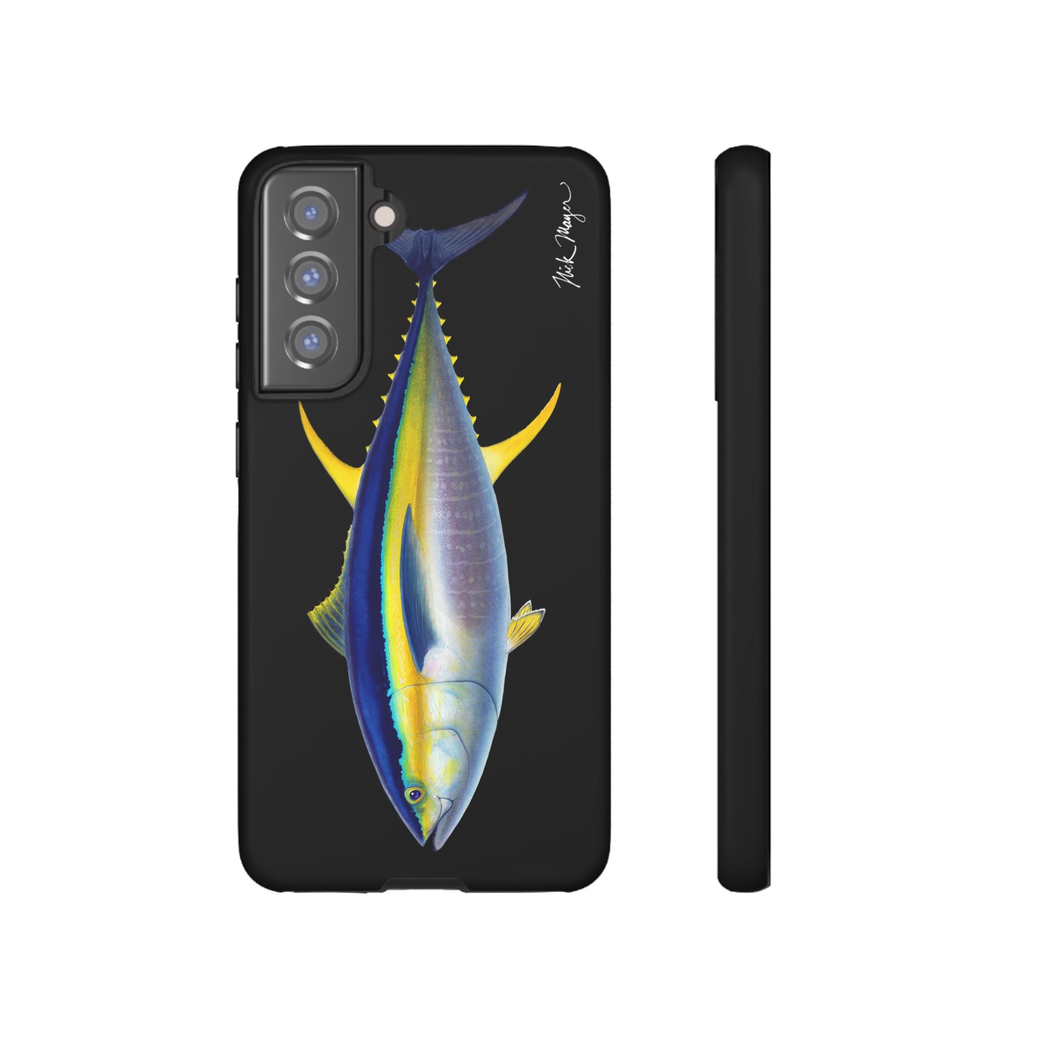 Yellowfin Tuna Black Phone Case (Samsung) Printify