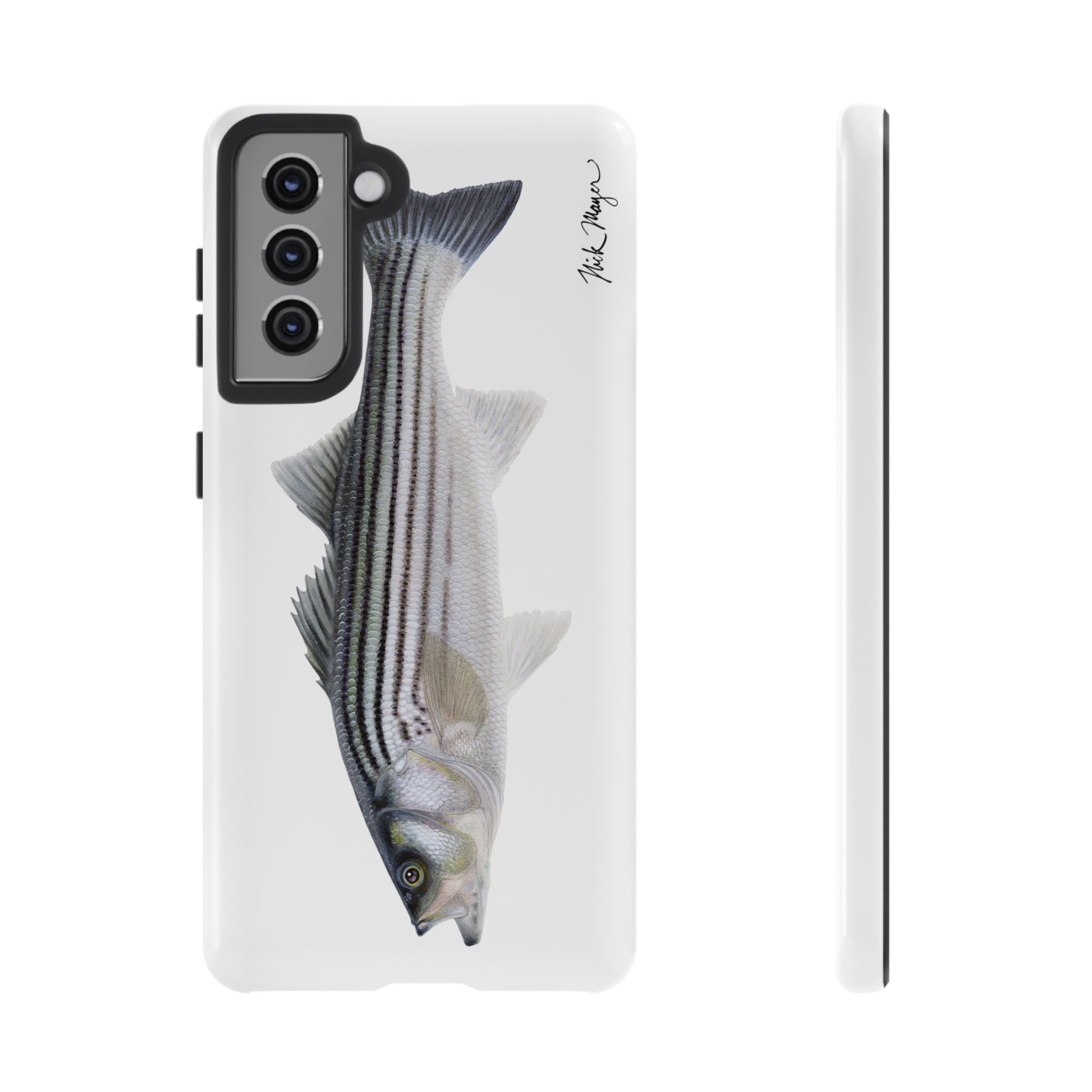 Schoolie Striper White Phone Case (Samsung) Printify