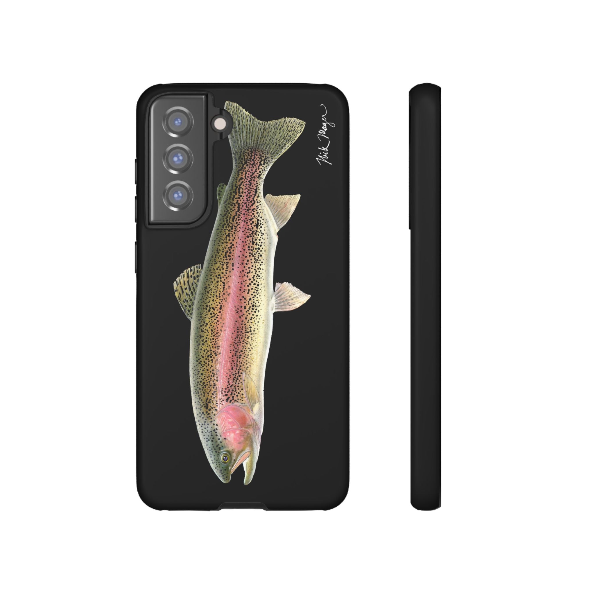 Rainbow Trout Black Phone Case (Samsung) Printify